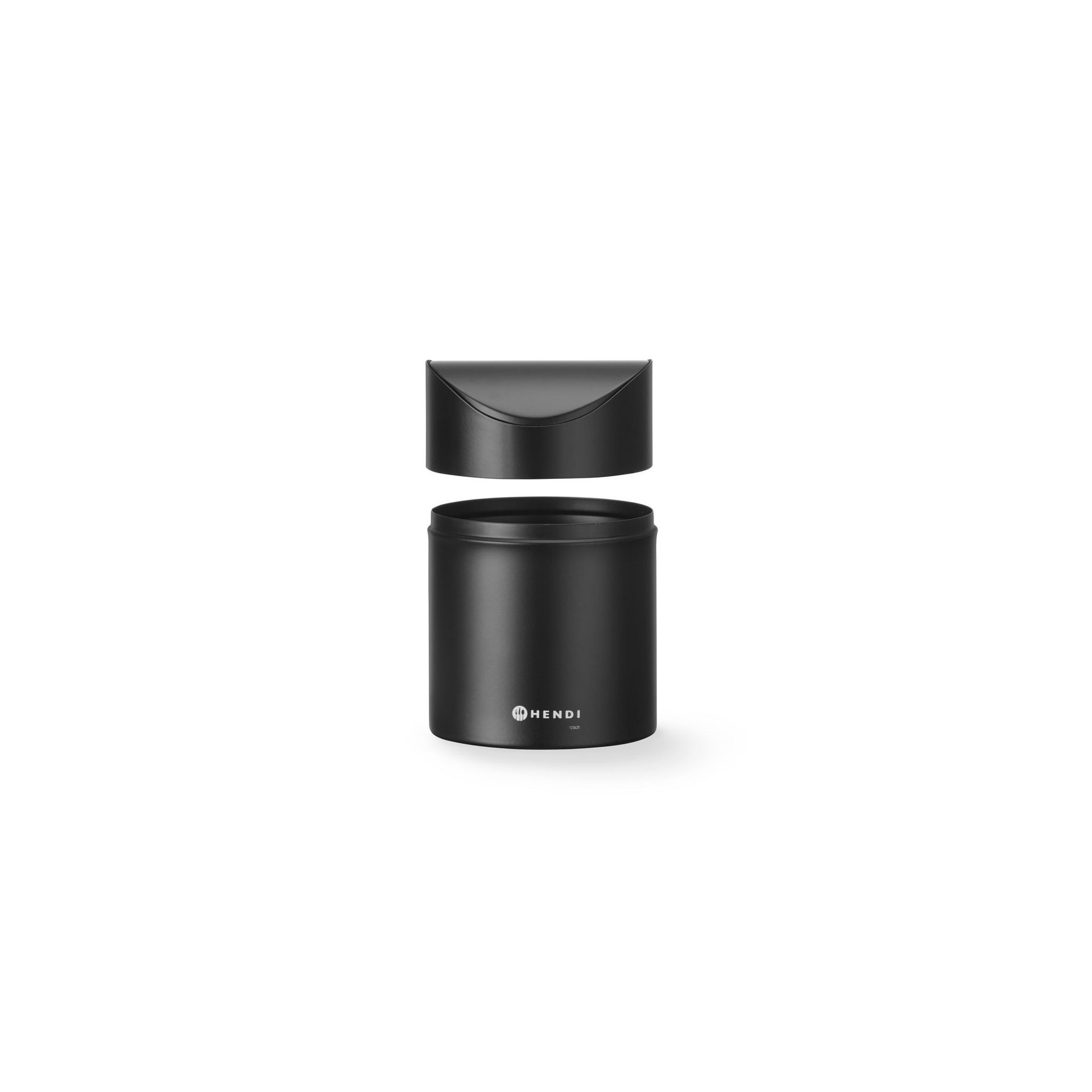 Tischabfalleimer 1,2L, Schwarz, ⌀120x(H)165mm Tischabfalleimer 1,2L, Schwarz, ⌀120x(H)165mm