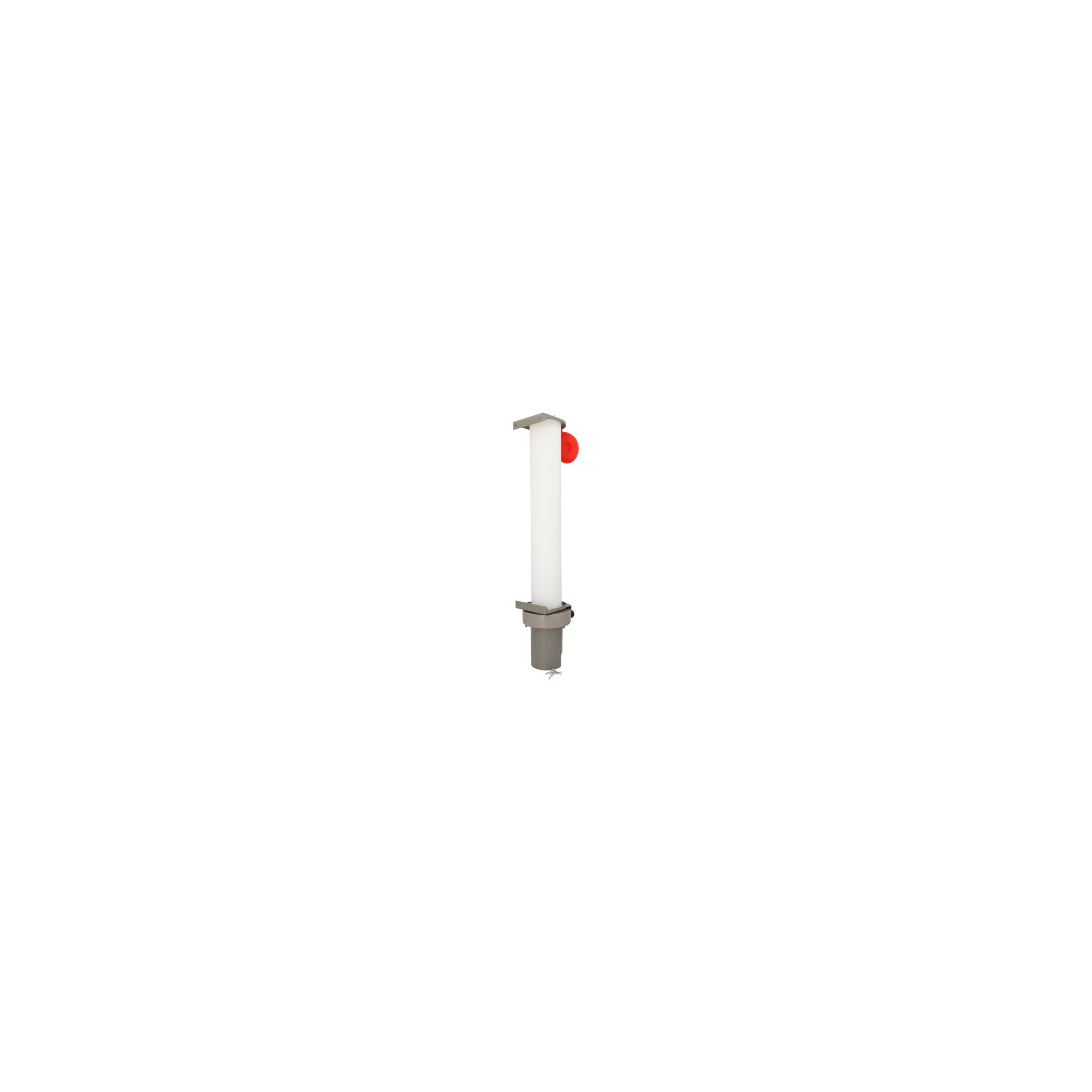 Becherspender, PS 67 cm x 13 cm x 15,5 cm grau für 100 Becher mit oberem Ø 7,03 cm