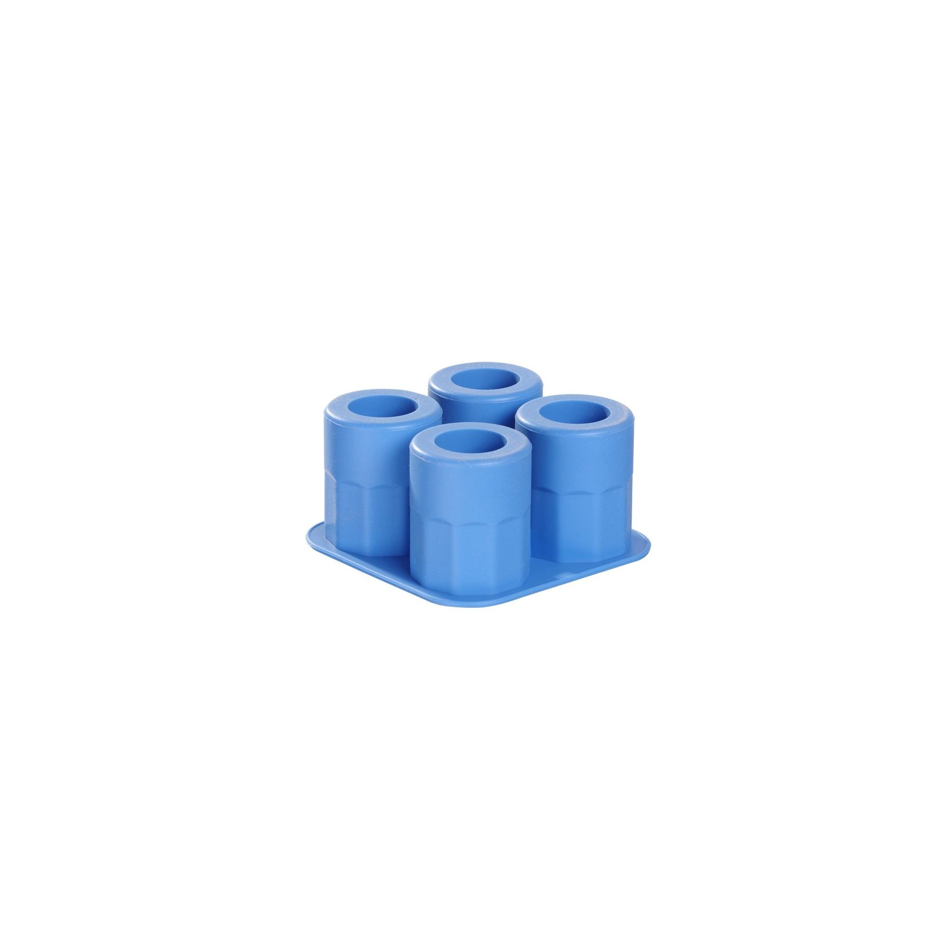Eiswürfelform, Shotglas, BarUp, Blau, 122x122x(H)60mm Eiswürfelform, Shotglas, BarUp, Blau, 122x122x(H)60mm