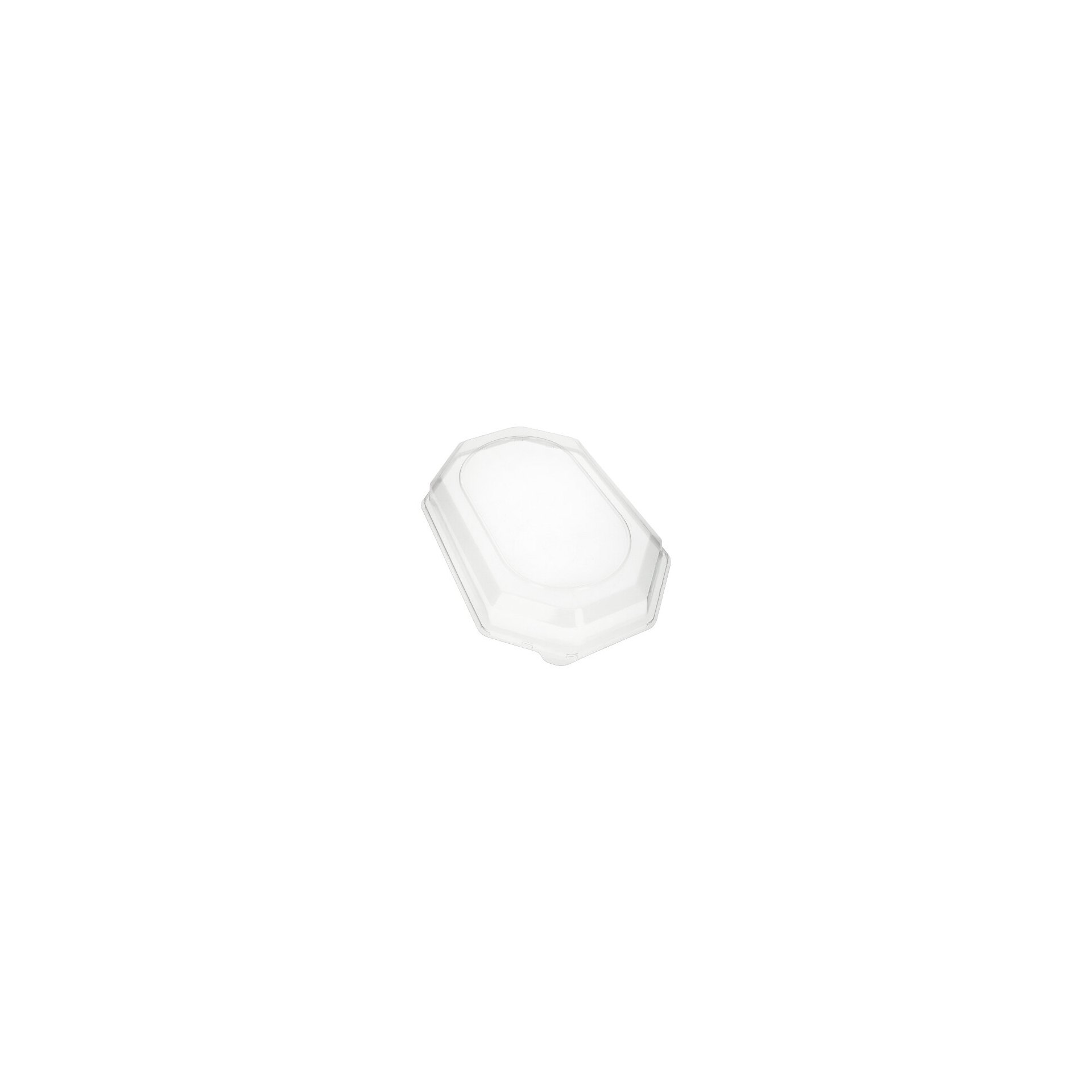 Deckel für Servierplatten, PET 6,3 cm x 45 cm x 31,5 cm transparent