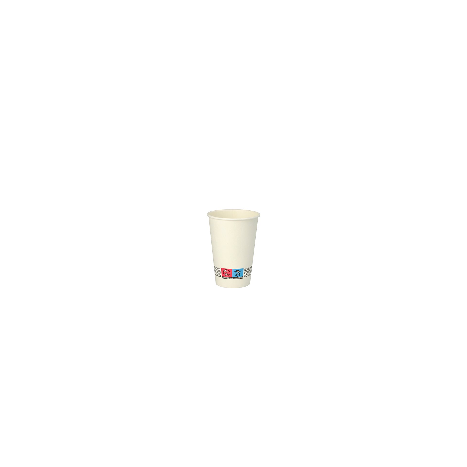 Automatenbecher, Pappe "To Go" 0,18 l Ø 7 cm · 9,2 cm weiss Automatenbecher, Pappe "To Go" 0,18 l Ø 7 cm · 9,2 cm weiss