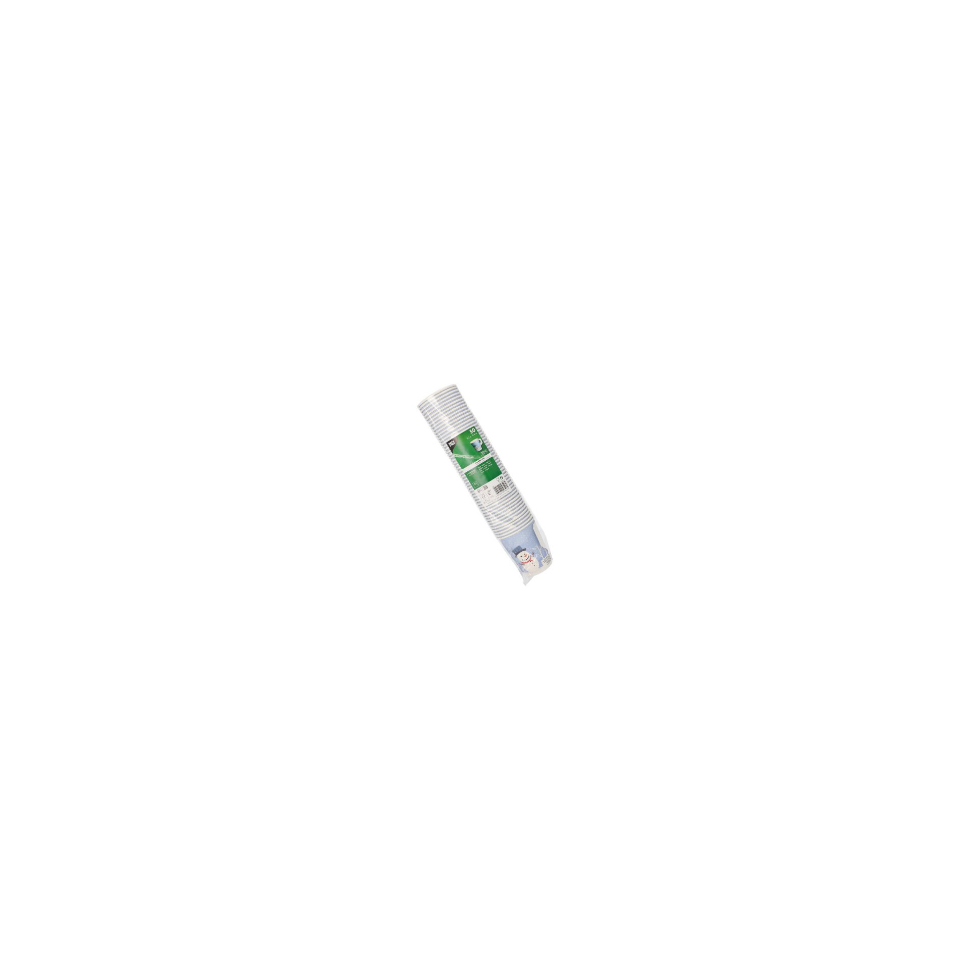 Trinkbecher mit Henkel, Pappe 0,2 l Ø 8 cm · 9,3 cm "Snowman"