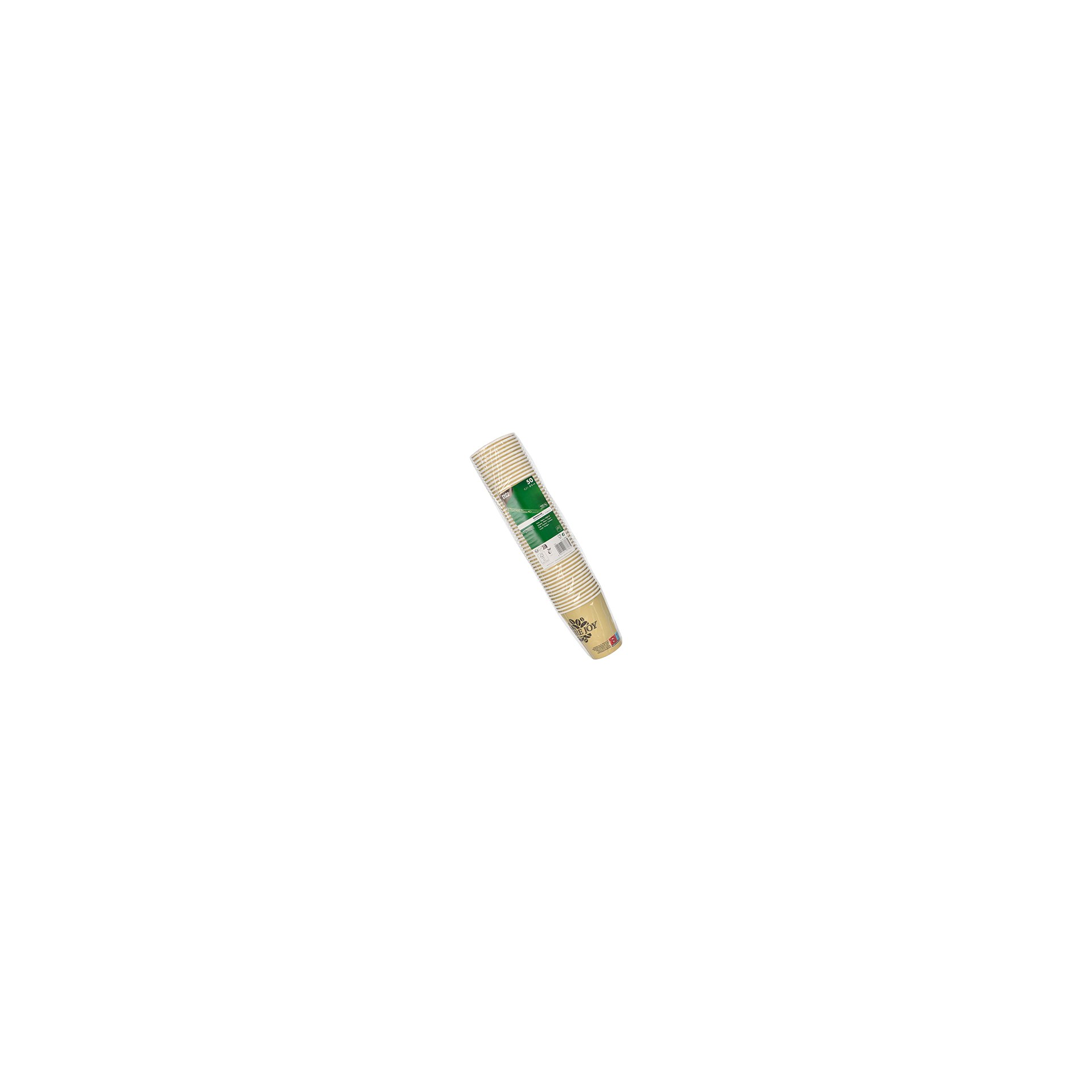 Trinkbecher, Pappe 0,2 l Ø 8 cm · 9,2 cm creme "Pure Joy"