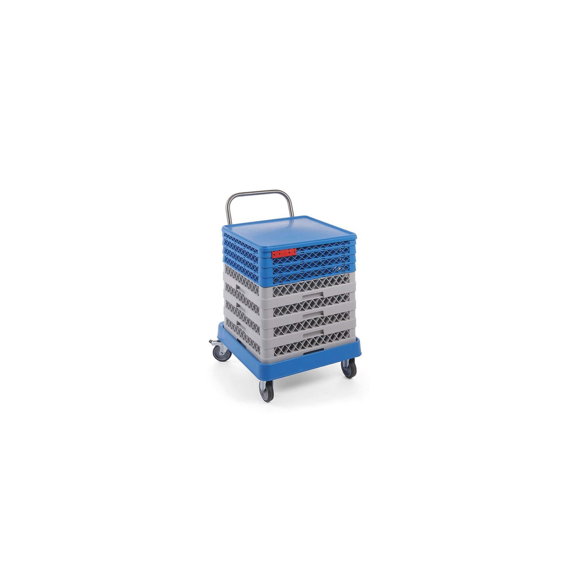 Trolley für Geschirrspülkörbe mit Griff, 575x545x(H)920mm