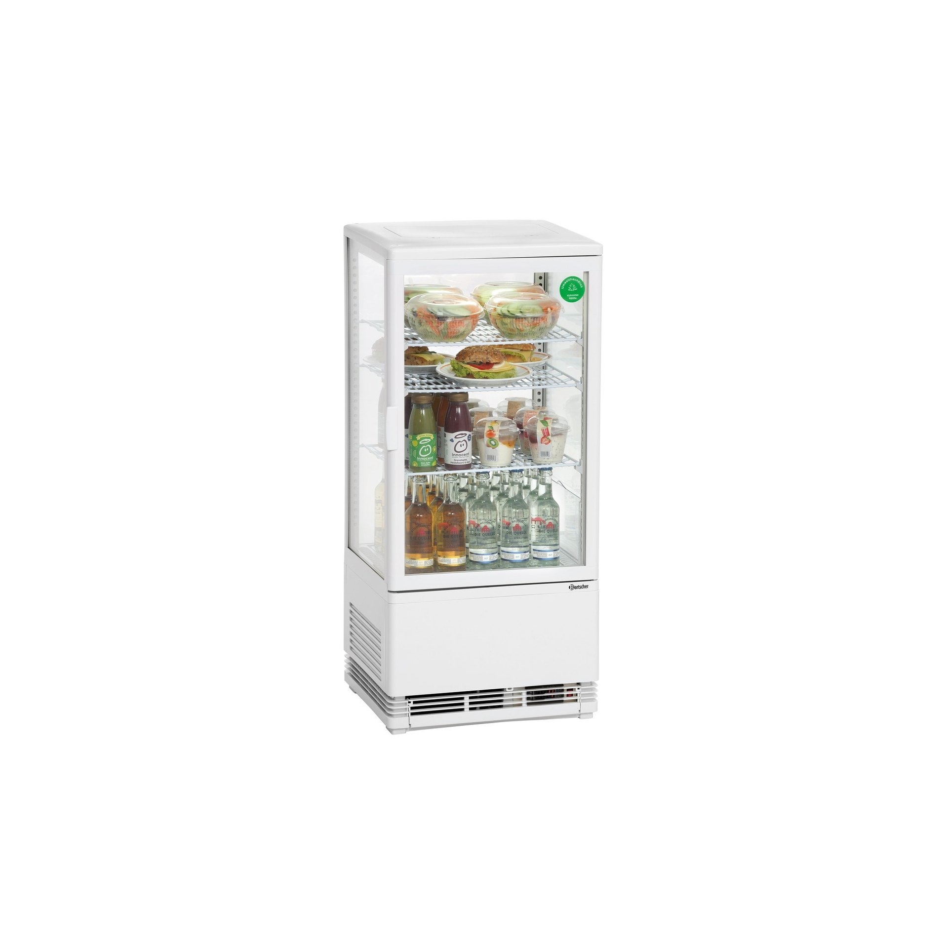 Mini-Kühlvitrine 78L, weiß