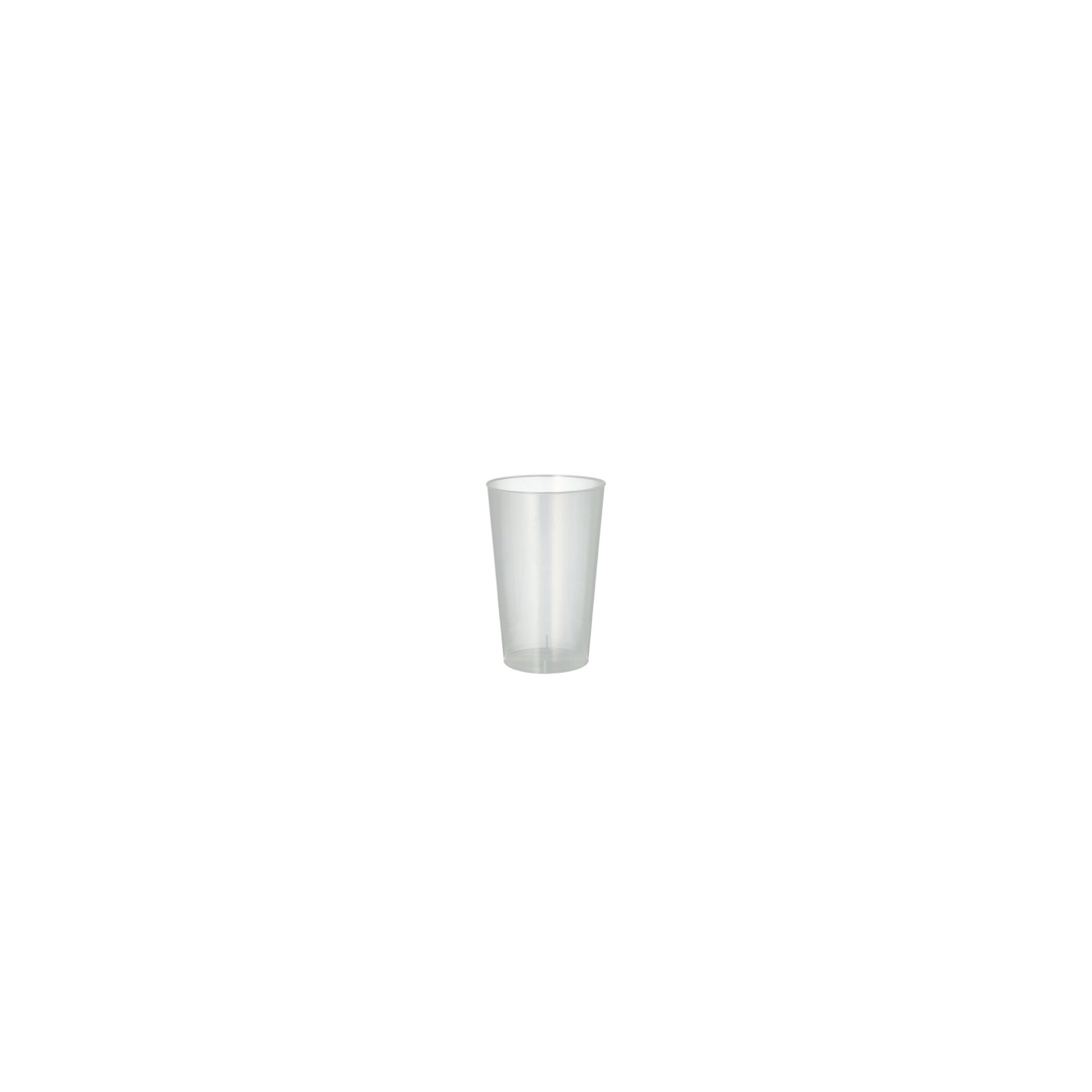 Mehrweg-Trinkbecher PP 0,3 l Ø 7,8 cm · 11,8 cm transluzent