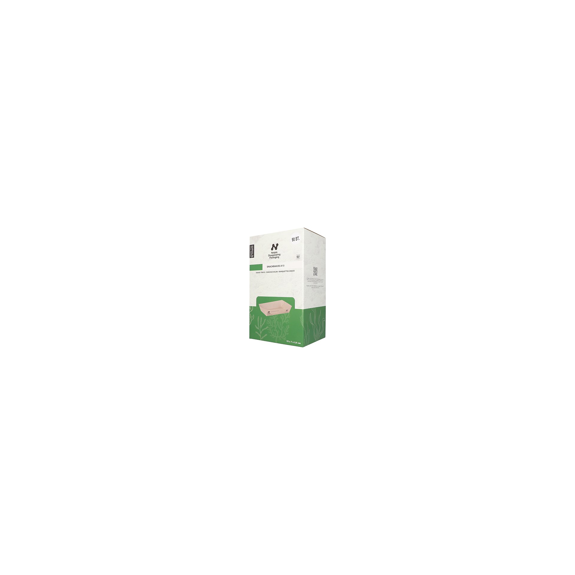 Snacktrays, Pappe "NOTPLA" 3,5 cm x 7 cm x 15 cm braun Snacktrays, Pappe "NOTPLA" 3,5 cm x 7 cm x 15 cm braun