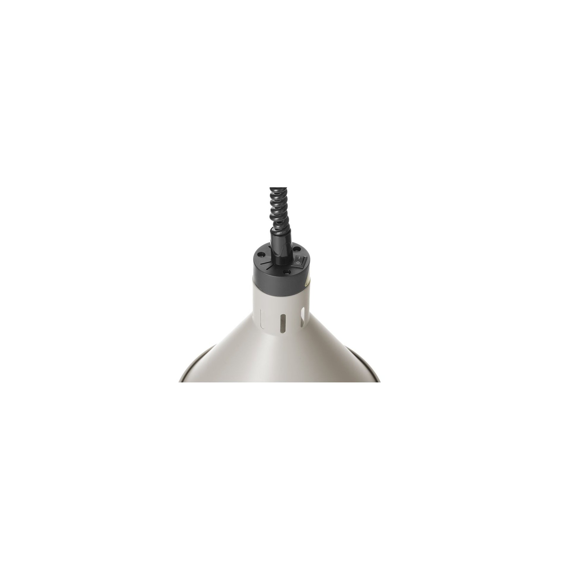 Höhenverstellbare Wärmelampe konisch, Weiß, 230V/250W, ⌀275x(H)250mm Höhenverstellbare Wärmelampe konisch, Weiß, 230V/250W, ⌀275x(H)250mm
