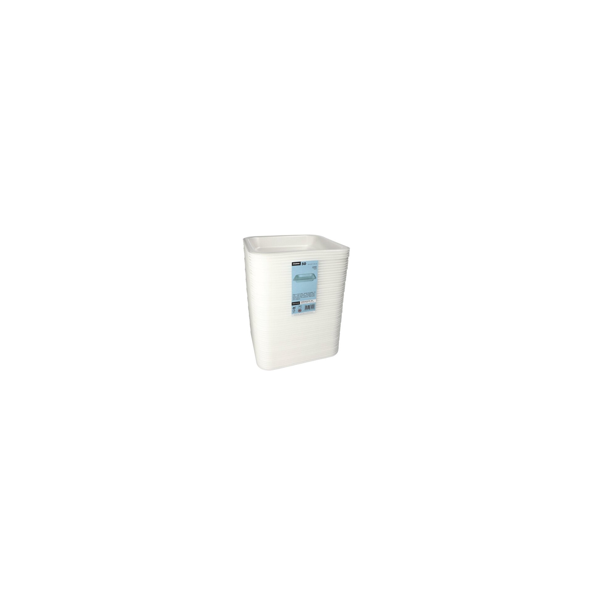 Siegelschalen, XPS 1400 ml 4,2 cm x 24,5 cm x 26,5 cm weiss laminiert Siegelschalen, XPS 1400 ml 4,2 cm x 24,5 cm x 26,5 cm weiss laminiert