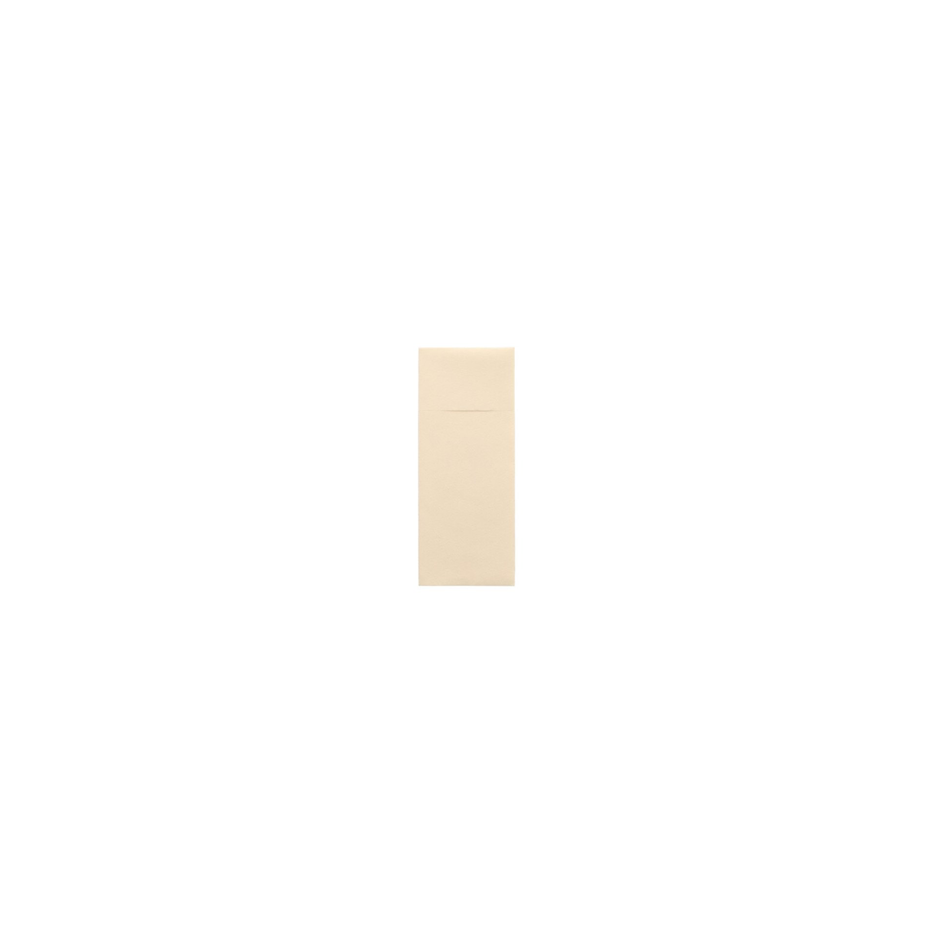 Bestecktaschen, Airlaid 40 cm x 33 cm creme mit Besteckfalz