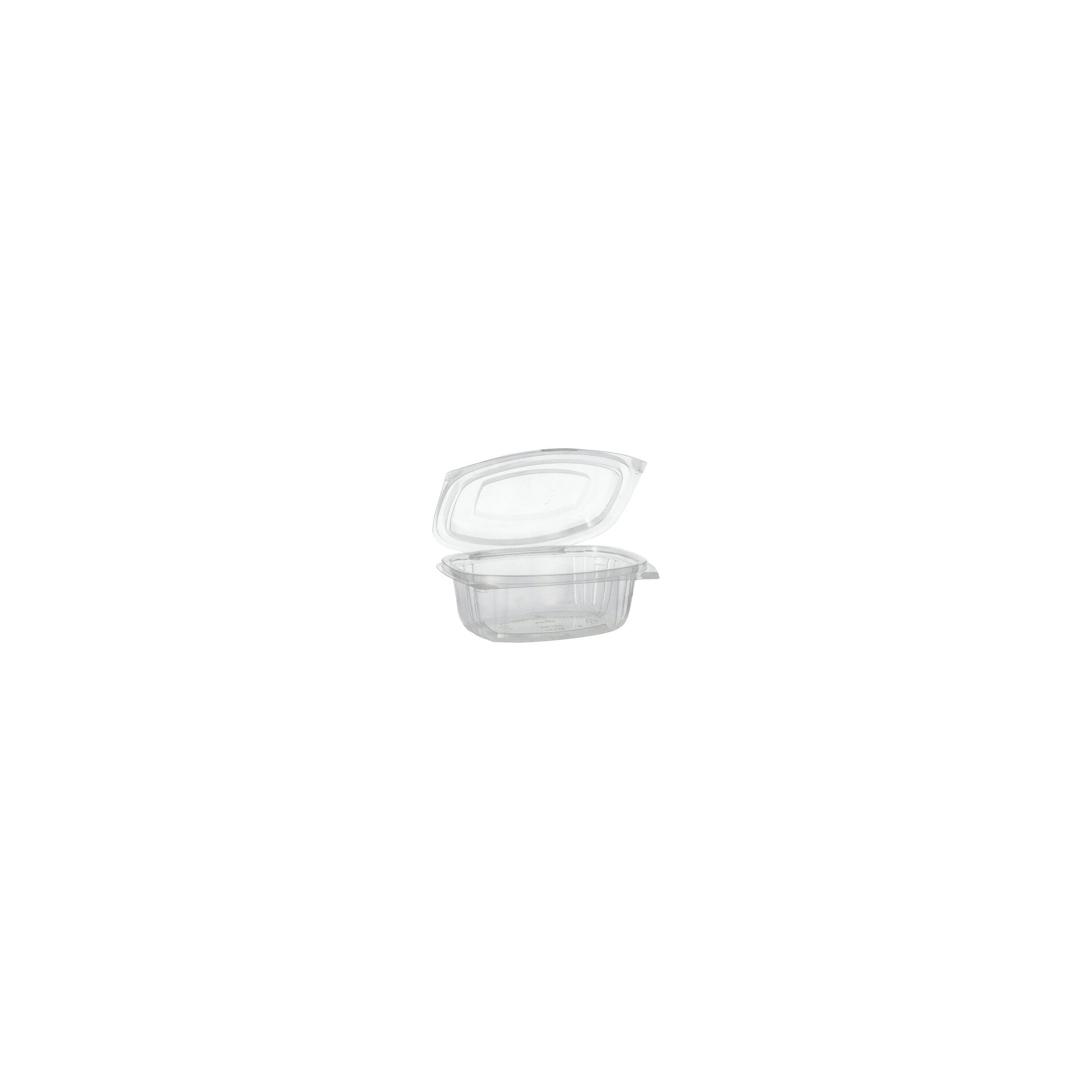 Feinkost- und Salatschalen mit Klappdeckeln, PLA "pure" 500 ml 6,4 cm x 16,1 cm x 13,2 cm Feinkost- und Salatschalen mit Klappdeckeln, PLA "pure" 500 ml 6,4 cm x 16,1 cm x 13,2 cm
