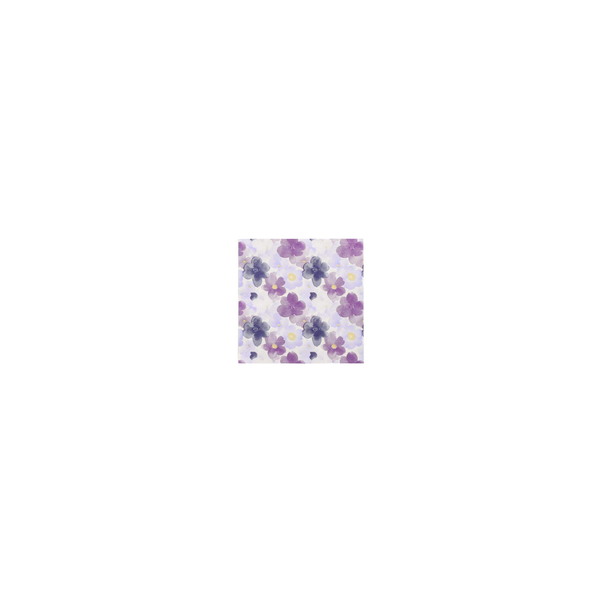 Servietten, 3-lagig 1/4-Falz 33 cm x 33 cm "Aquarell Flowers" Servietten, 3-lagig 1/4-Falz 33 cm x 33 cm "Aquarell Flowers"
