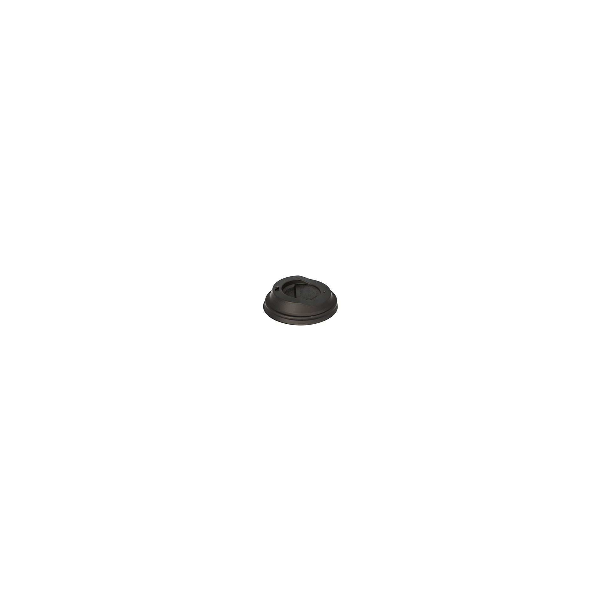 Dom-Deckel, C-PLA rund Ø 8 cm · 2,1 cm schwarz Dom-Deckel, C-PLA rund Ø 8 cm · 2,1 cm schwarz