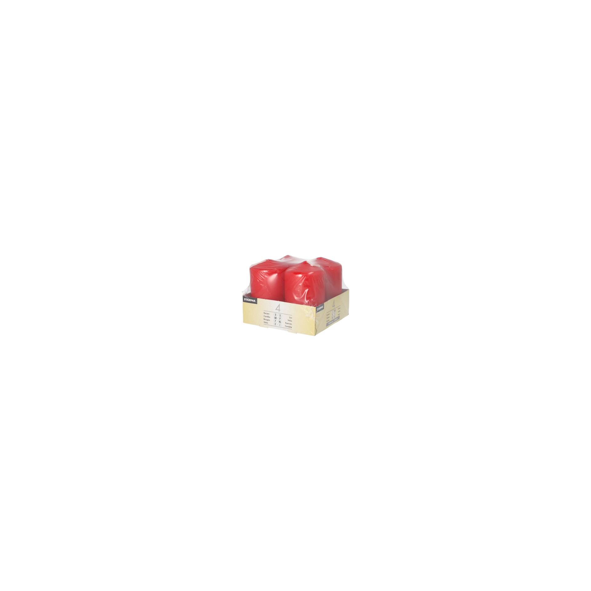 Stumpenkerzen Ø 50 mm · 80 mm rot Stumpenkerzen Ø 50 mm · 80 mm rot