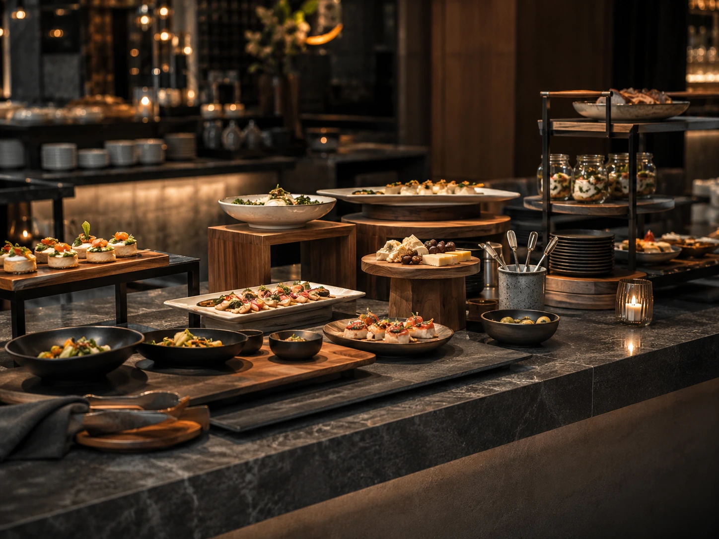 Buffetbedarf und Präsentation für Gastronomie und Hotel