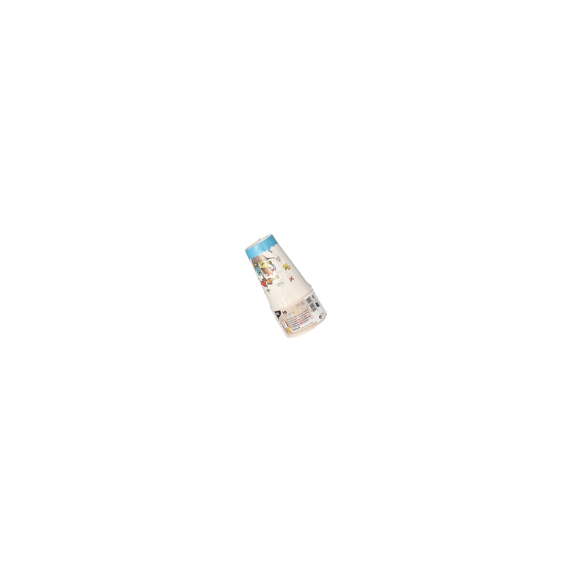 Trinkbecher, Pappe 0,2 l Ø 7 cm · 9,7 cm "Pirate Crew"