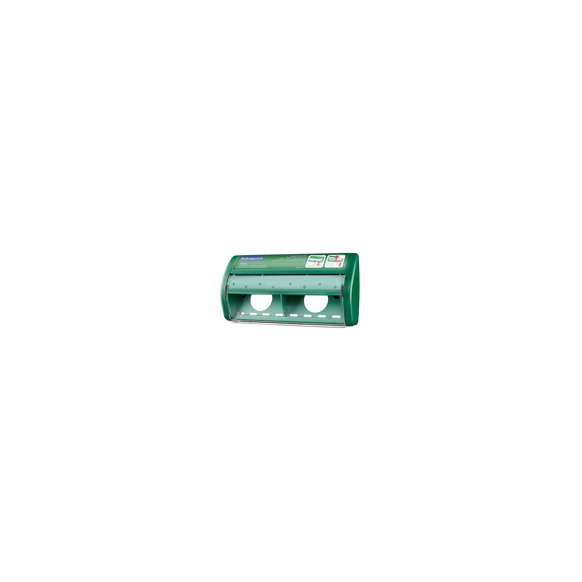 "Cederroth" Salvequick, Pflasterspender 11,4 cm x 22,6 cm x 5,4 cm grün "leer" "Cederroth" Salvequick, Pflasterspender 11,4 cm x 22,6 cm x 5,4 cm grün "leer"