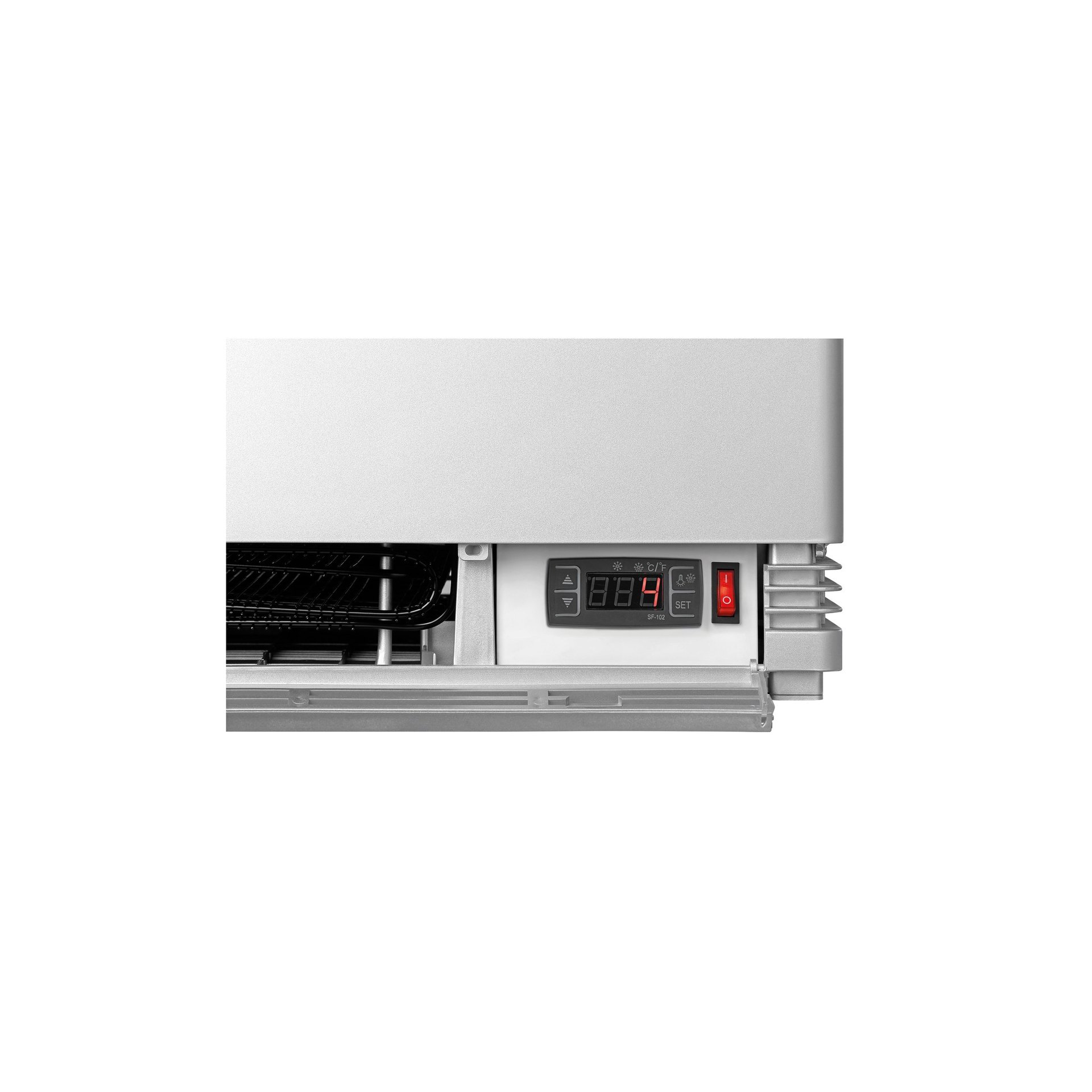 Mini-Kühlvitrine 78L, silber Mini-Kühlvitrine 78L, silber
