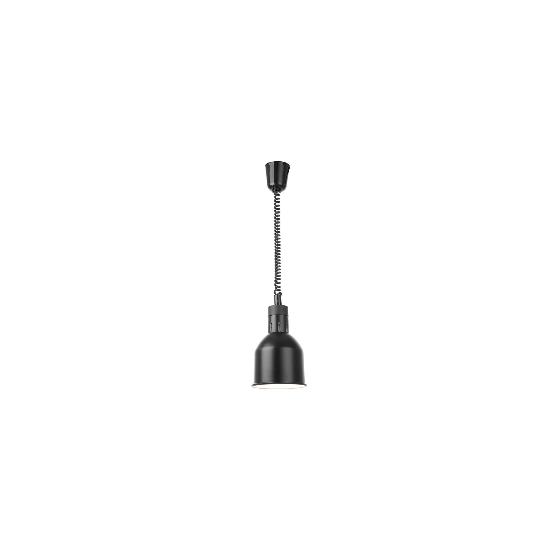 Höhenverstellbare Wärmelampe, zylinderförmig, Schwarz, 230V/250W, ⌀175x(H)250mm