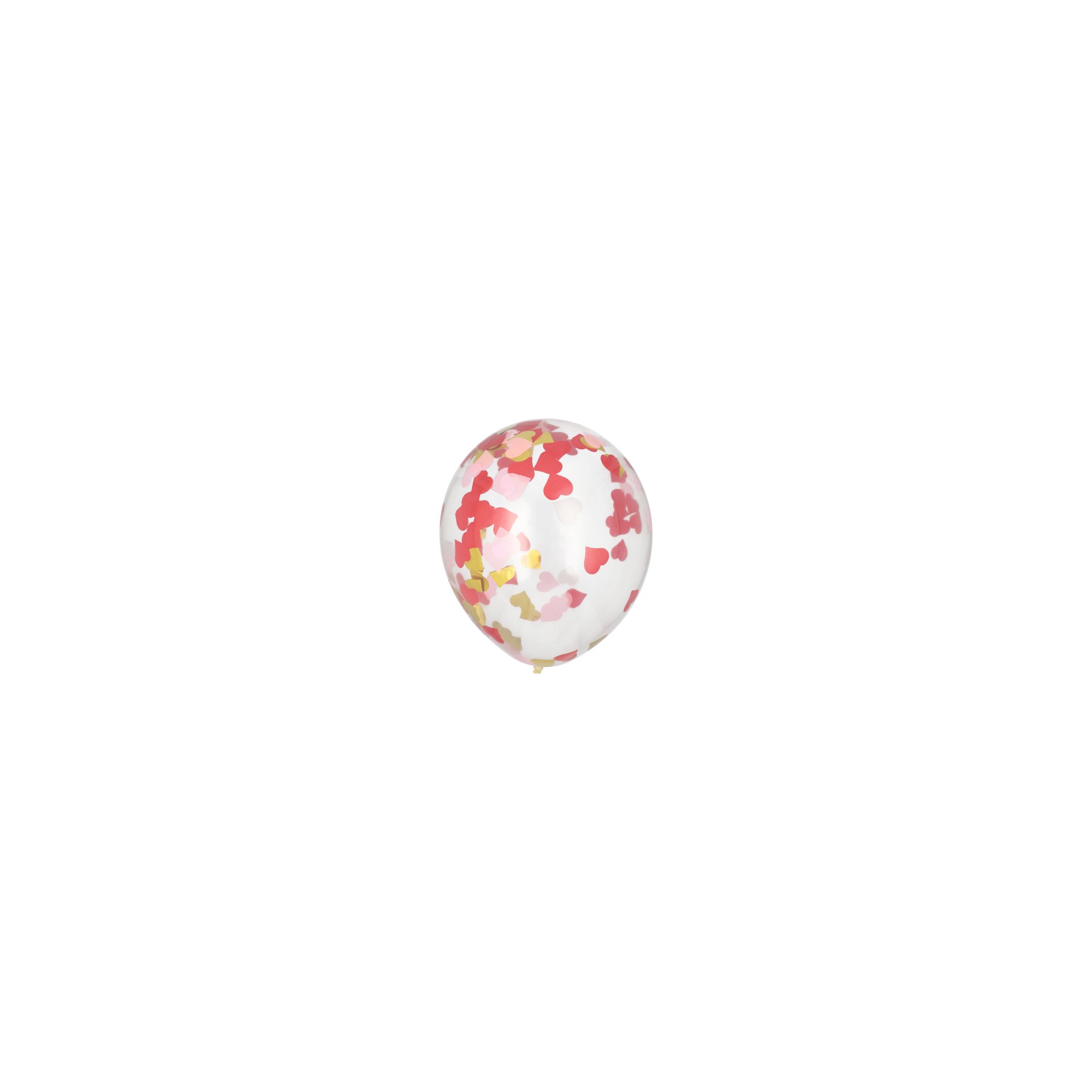 Luftballons Ø 29 cm mit Herz-Konfetti Luftballons Ø 29 cm mit Herz-Konfetti