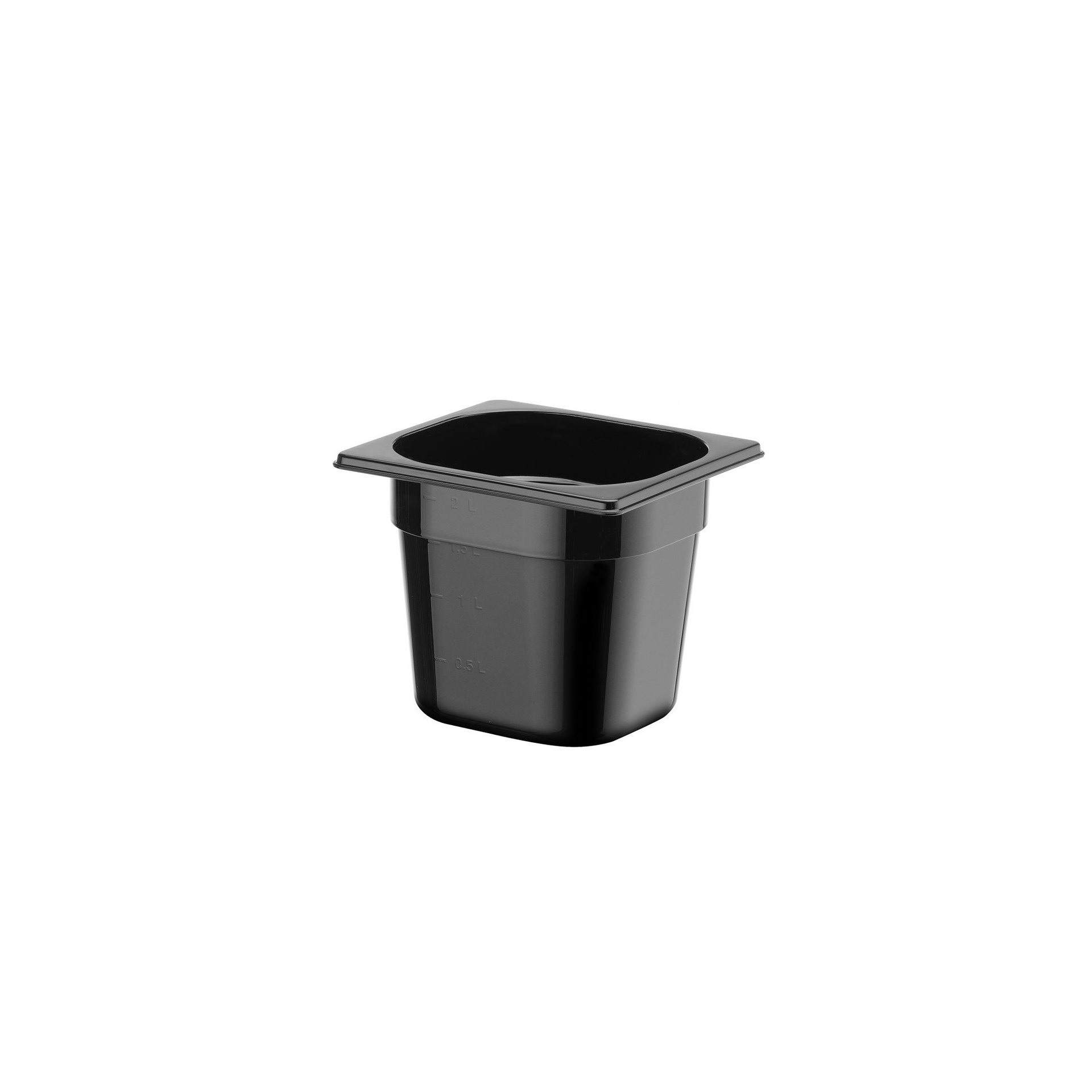 Gastronorm-Behälter 1/6, Profi Line, GN 1/6, 2,4L, Schwarz, 176x162x(H)150mm Gastronorm-Behälter 1/6, Profi Line, GN 1/6, 2,4L, Schwarz, 176x162x(H)150mm