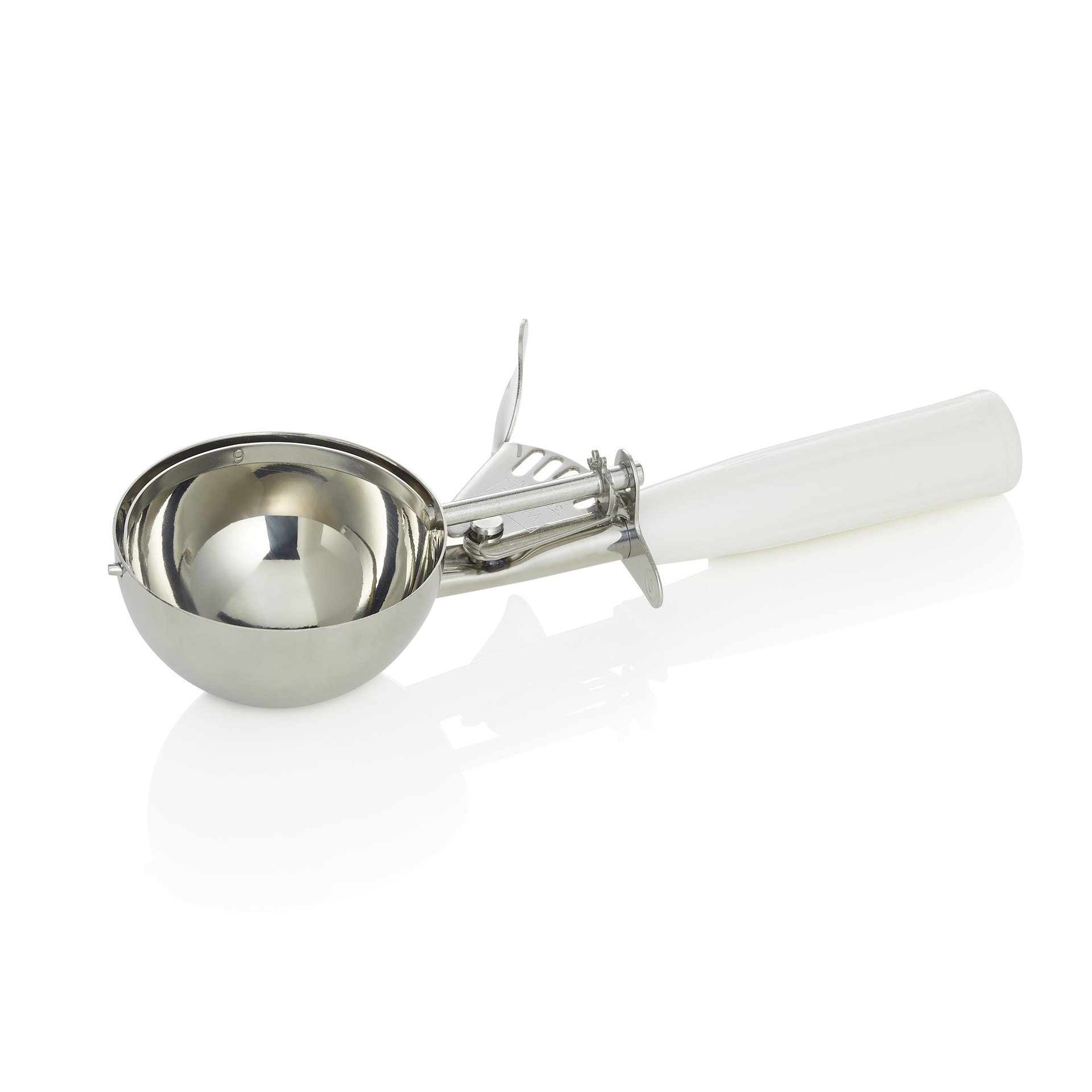 Portionierer, 23 cm, Ø 7,6 cm, weißer Griff, Polypropylen