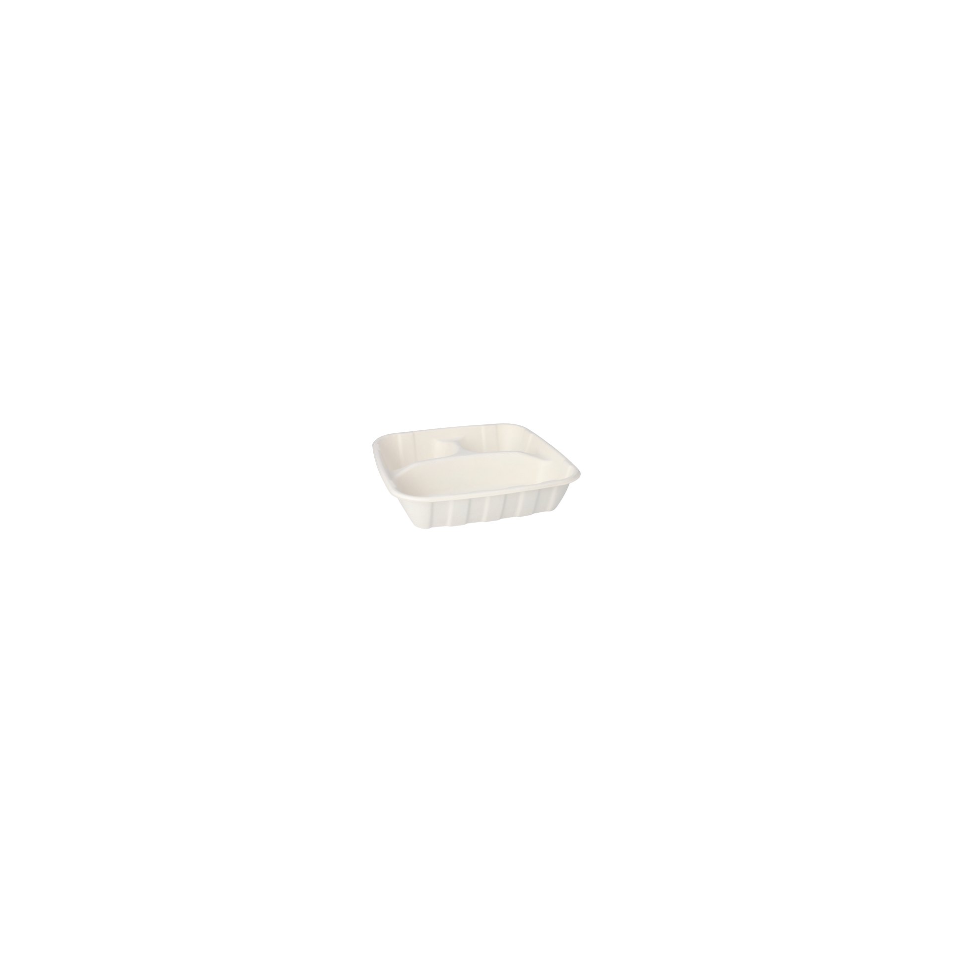 Teller Zuckerrohr "pure" 3-geteilt 5 cm x 22,8 cm x 22,8 cm Teller Zuckerrohr "pure" 3-geteilt 5 cm x 22,8 cm x 22,8 cm