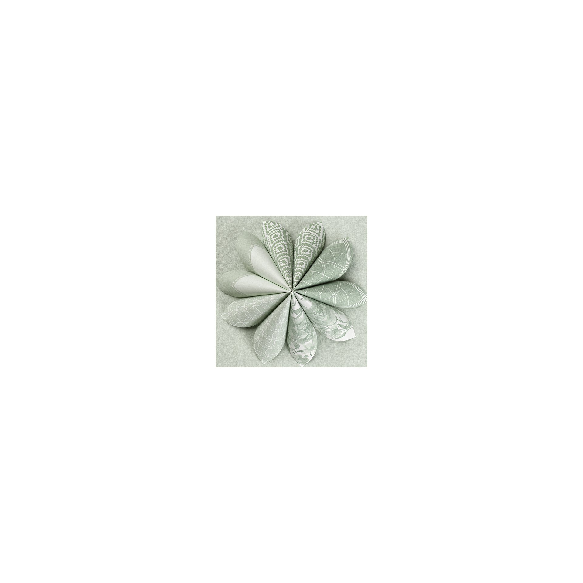 Servietten "ROYAL Collection" 1/4-Falz 40 cm x 40 cm dunkelgrün "Kitchen Craft"