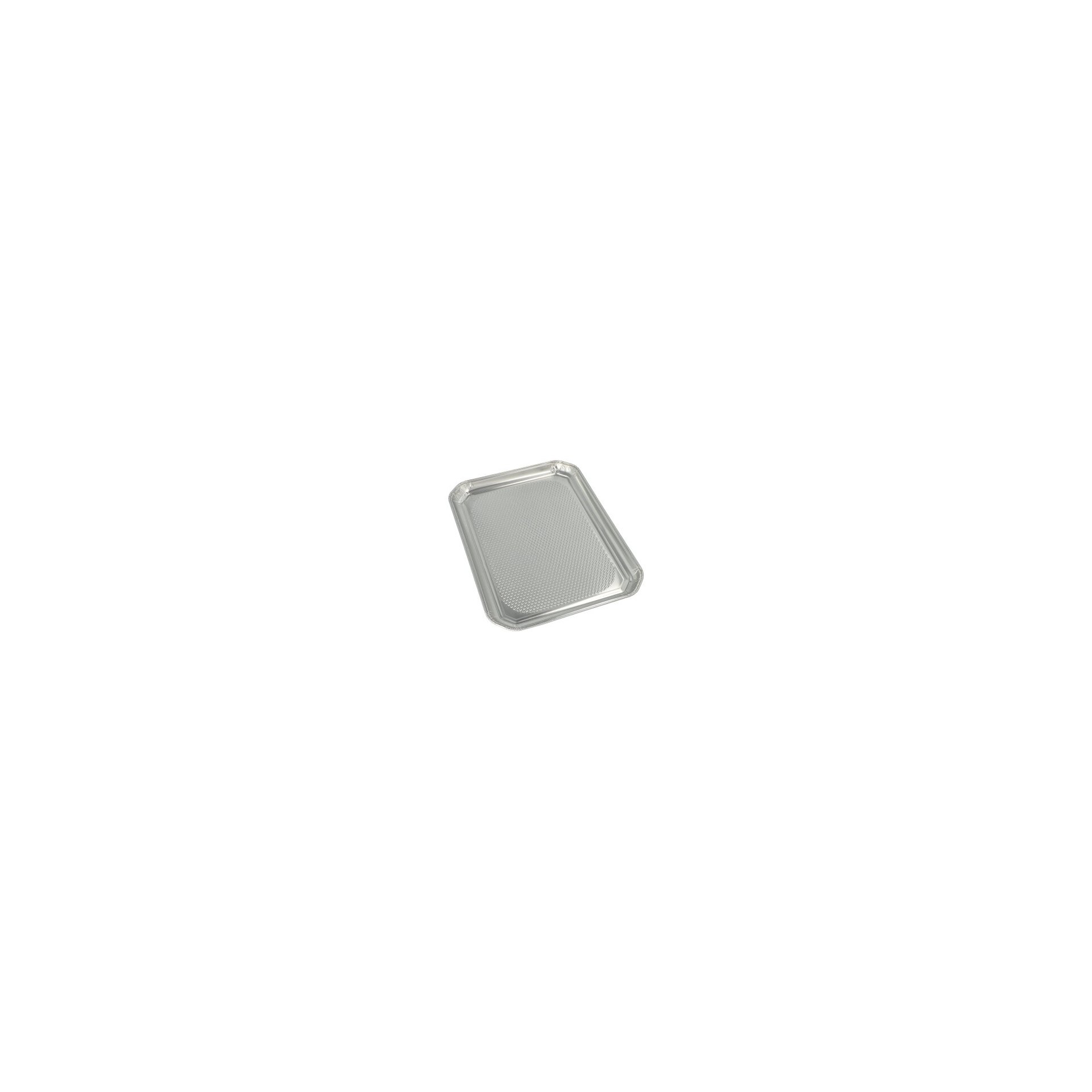 Servierplatten, Alu eckig 35 cm x 26 cm