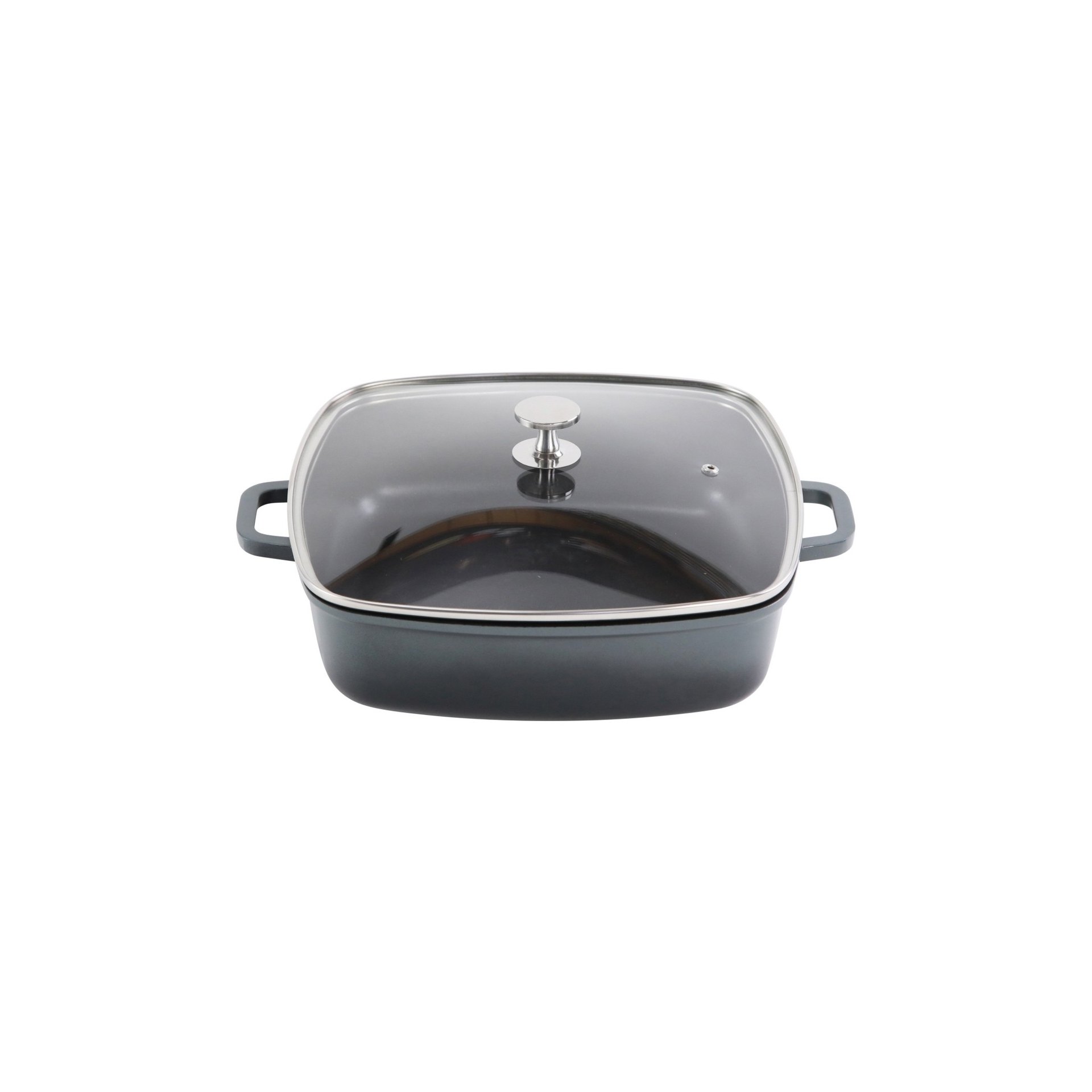 AluChef® Bräter, quadratisch 28 cm x 28 cm / grau AluChef® Bräter, quadratisch 28 cm x 28 cm / grau