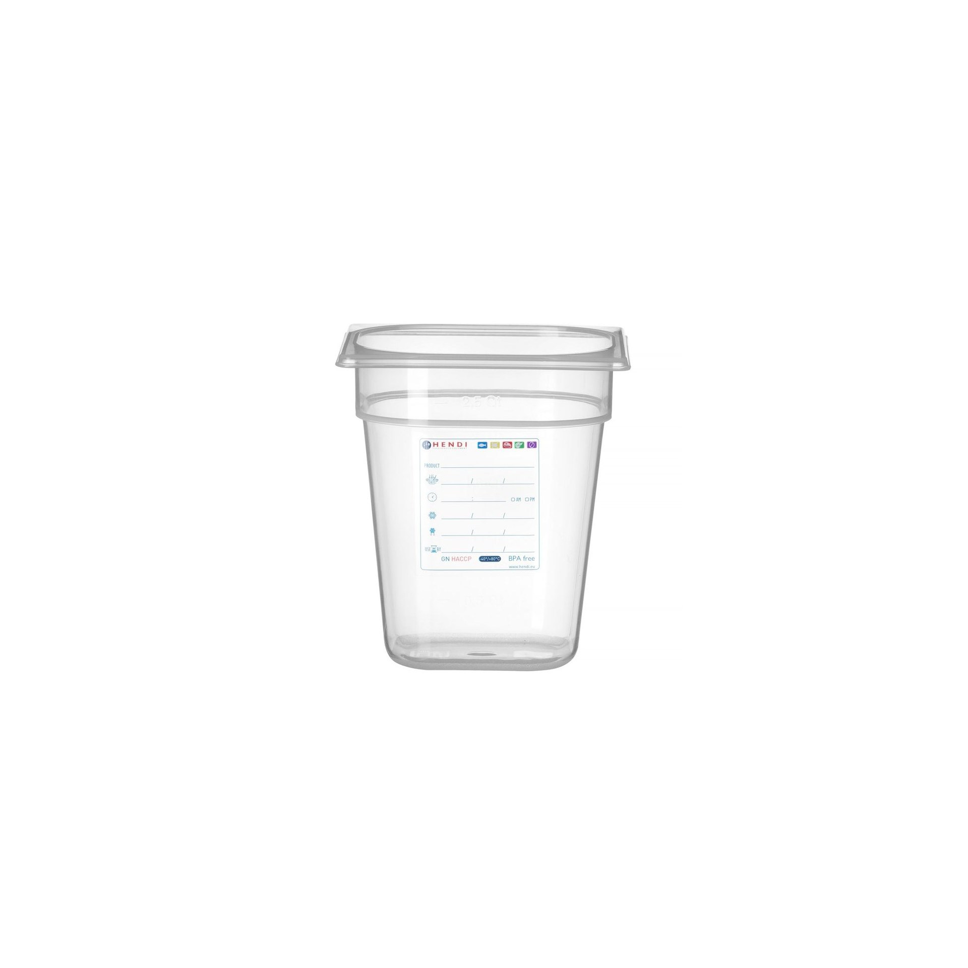 Gastronorm-Behälter 1/6, GN 1/6, 3,4L, Transparent, 176x162x(H)200mm Gastronorm-Behälter 1/6, GN 1/6, 3,4L, Transparent, 176x162x(H)200mm