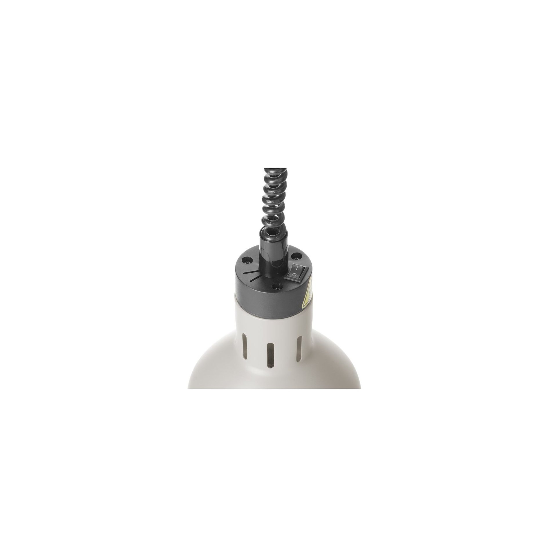 Höhenverstellbare Wärmelampe, zylinderförmig, Weiß, 230V/250W, ⌀175x(H)250mm