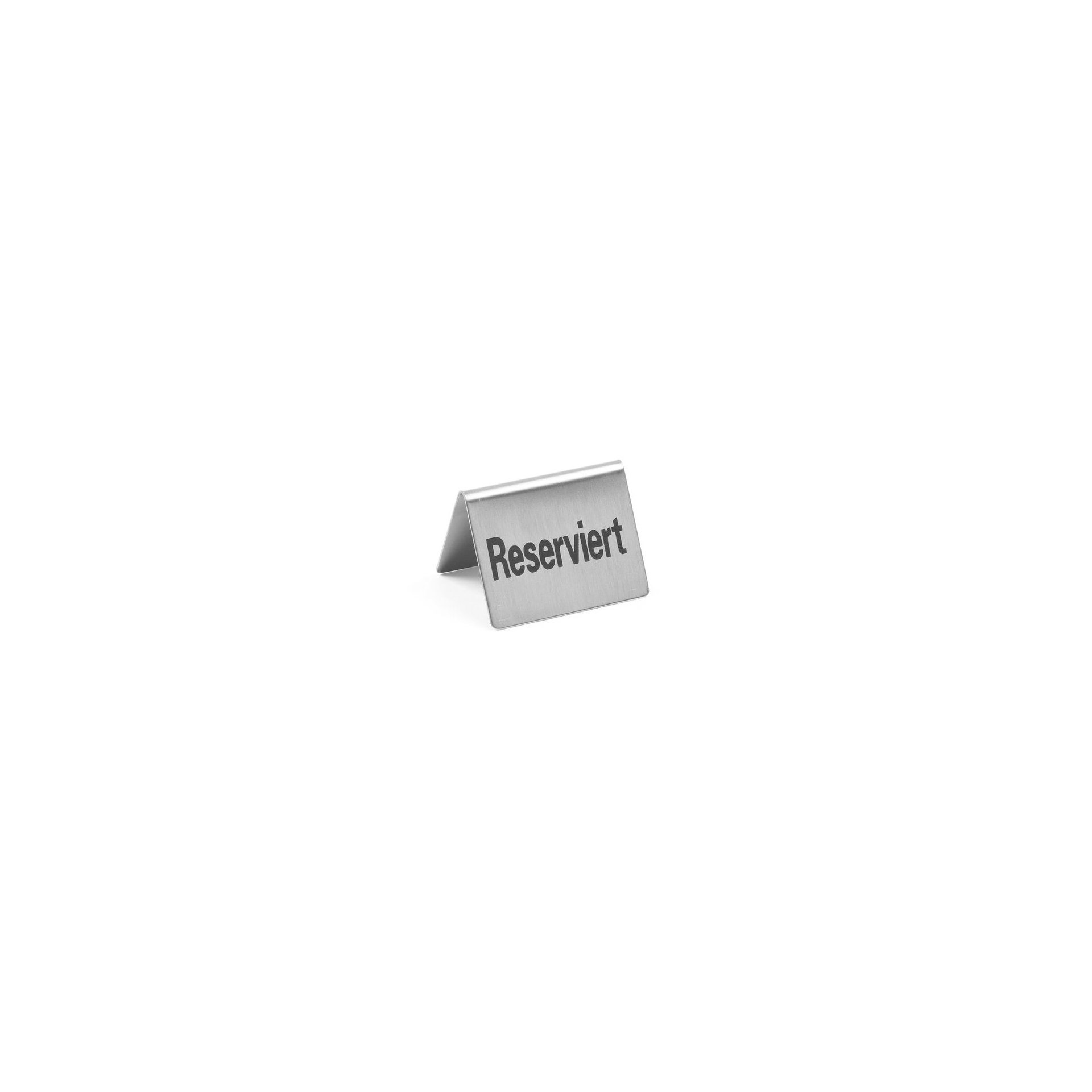 Tischschild Reserviert Reserviert, 50x35x(H)40mm