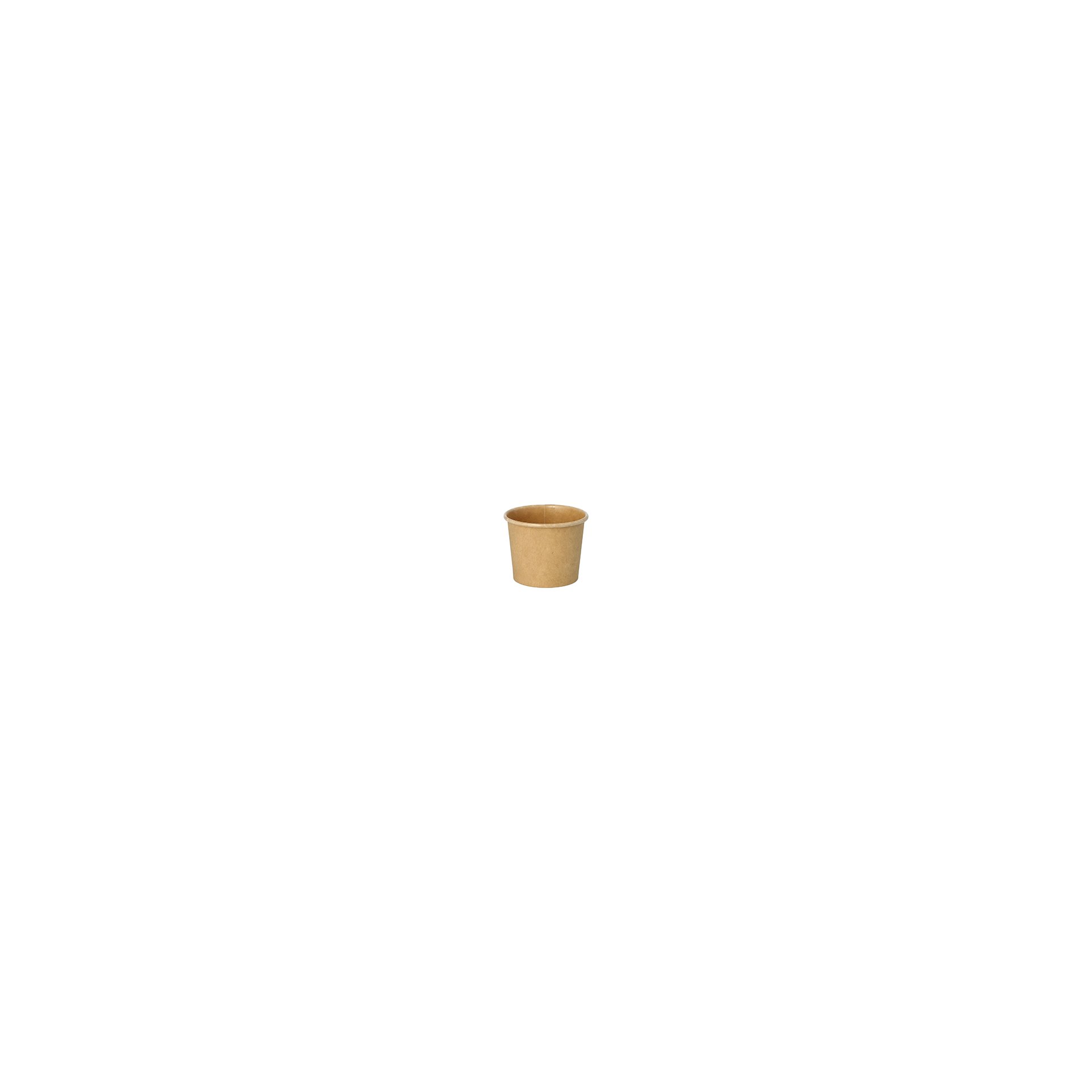 Portionsbecher, Pappe 60 ml Ø 6 cm · 4,9 cm braun