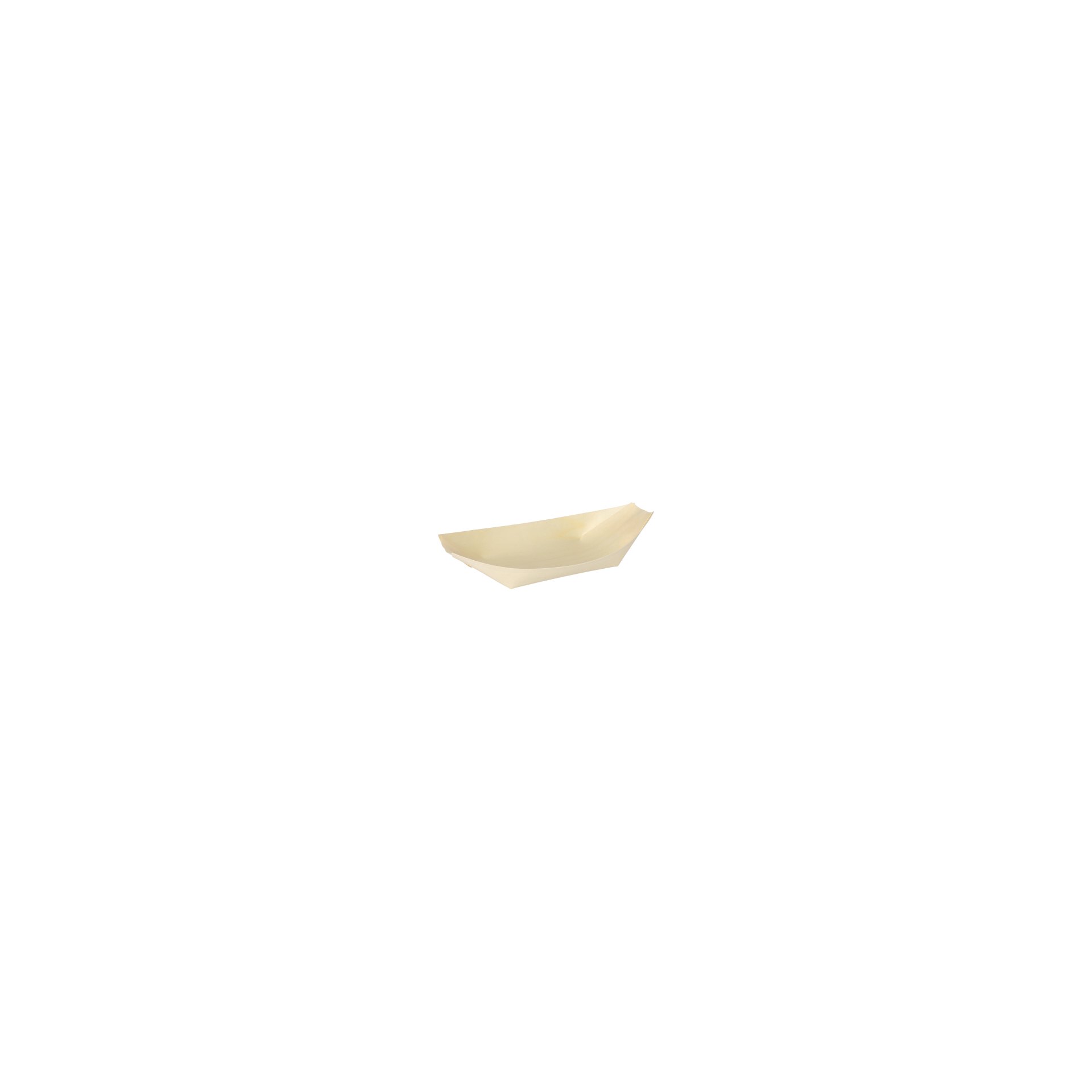 Fingerfood - Schalen, Holz "pure" 19 cm x 10 cm "Schiffchen"