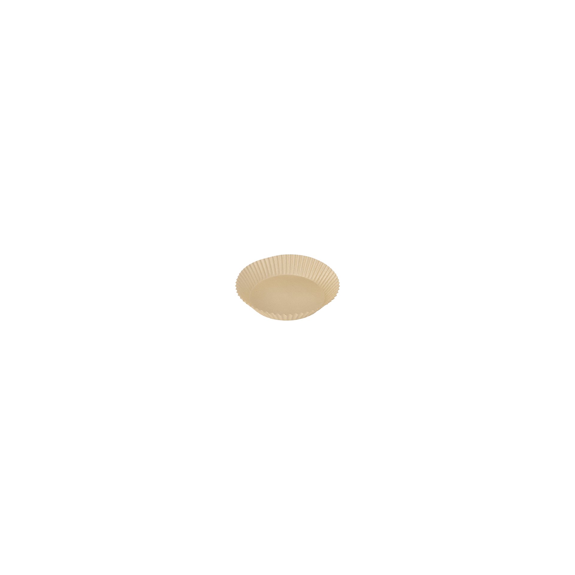 Backpapiere Ø 16 cm · 4,5 cm braun für Heißluftfritteusen