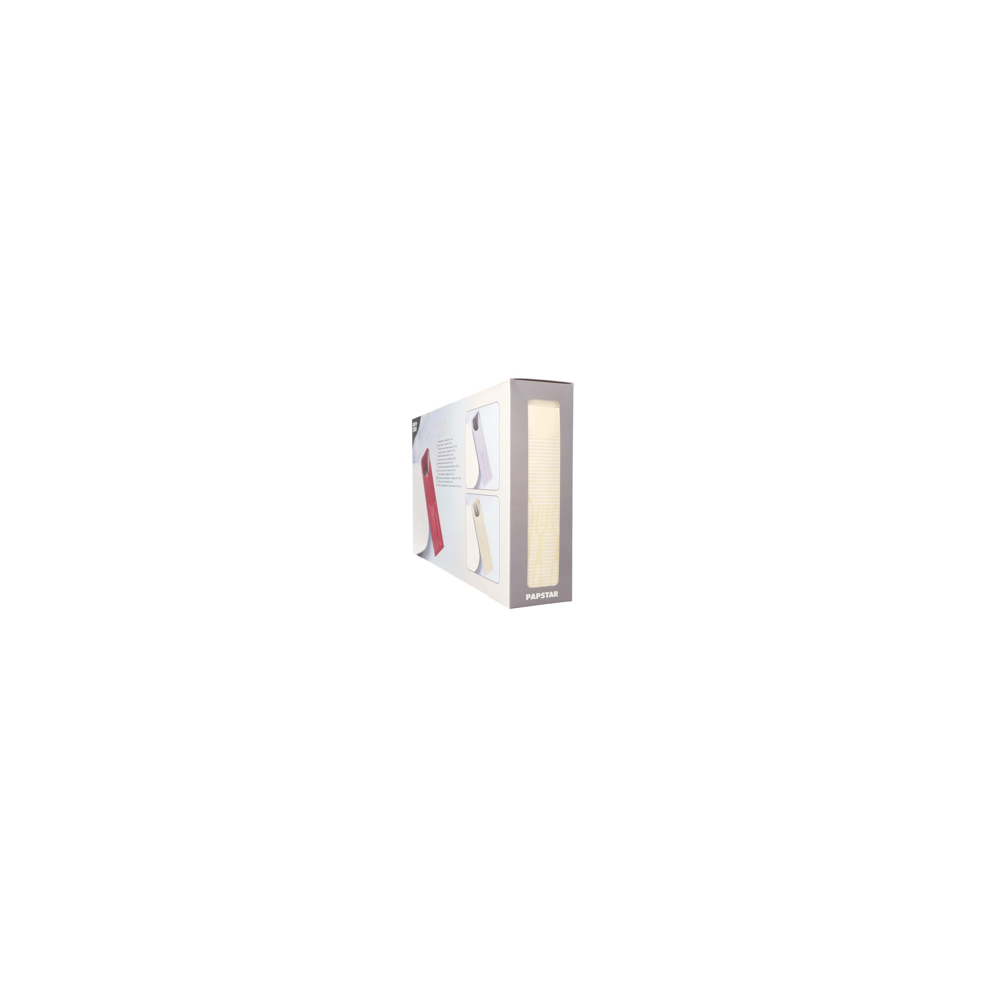 Bestecktaschen 23,5 cm x 7,3 cm creme inkl. farbiger Serviette