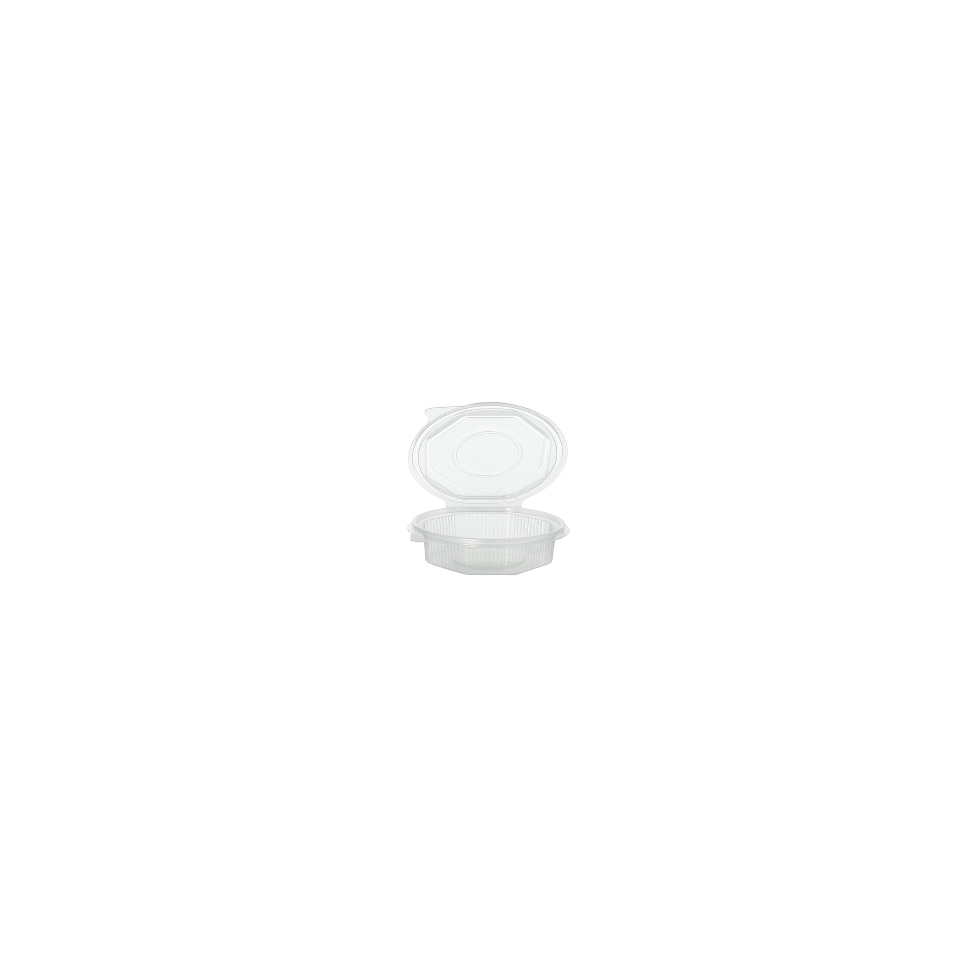 Verpackungsbecher mit Klappdeckeln, PP 8-eckig 250 ml 2,8 cm x 11 cm x 11 cm transparent Verpackungsbecher mit Klappdeckeln, PP 8-eckig 250 ml 2,8 cm x 11 cm x 11 cm transparent