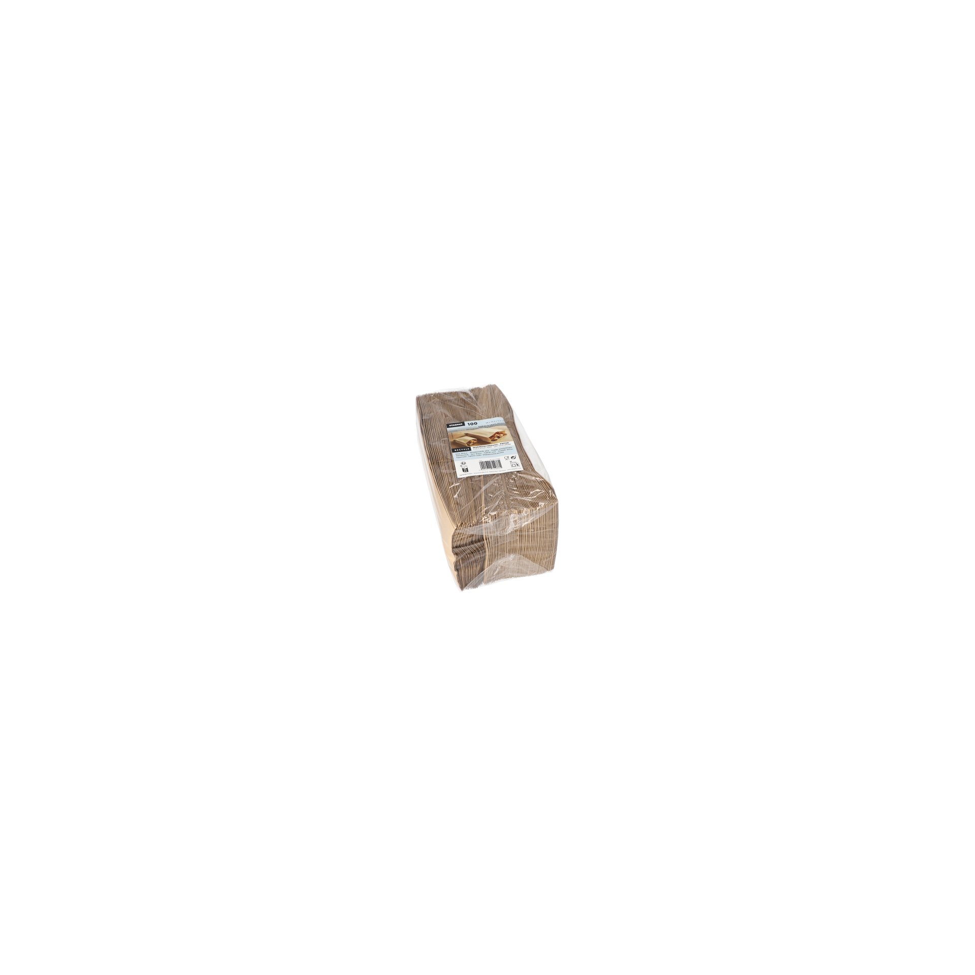 Warmhaltebeutel, Papier mit PE-Einlage 24 cm x 10,5 cm x 5,5 cm braun
