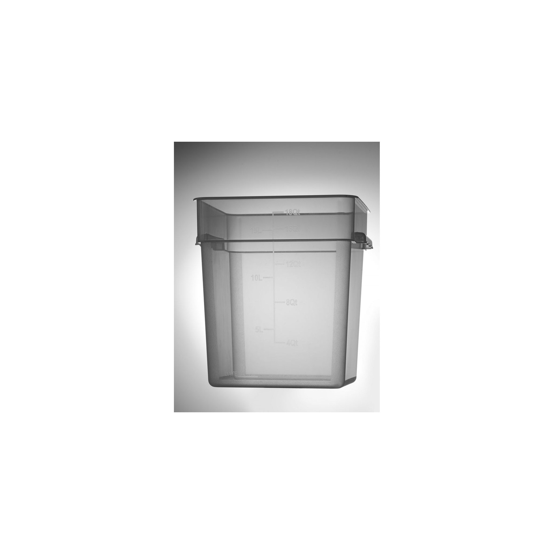 Lebensmittelbehälter mit Skala, 17,2L, 290x290x(H)320mm