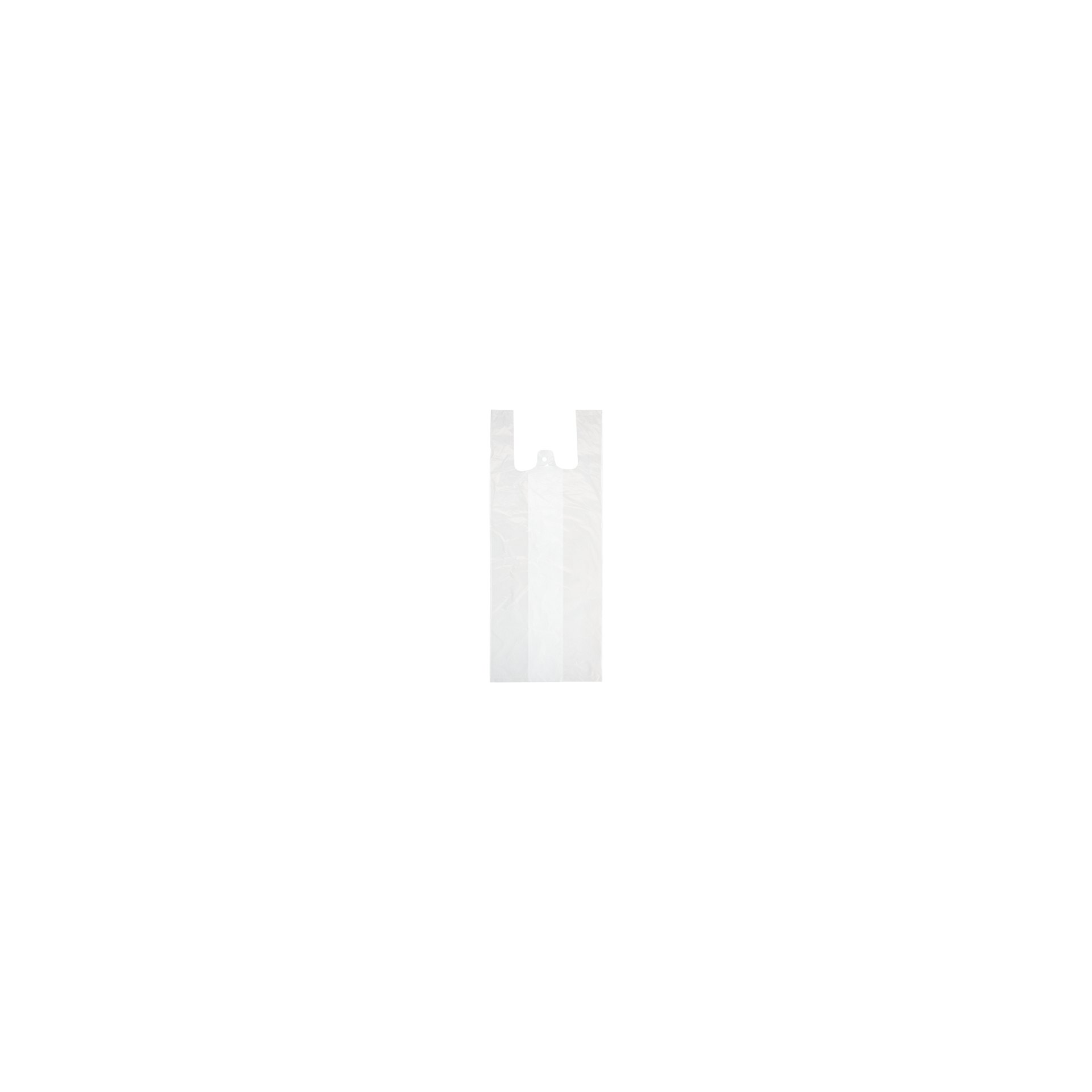 Hemdchen-Tragetaschen, HDPE 55 cm x 22 cm x 15 cm weiss mittel Hemdchen-Tragetaschen, HDPE 55 cm x 22 cm x 15 cm weiss mittel