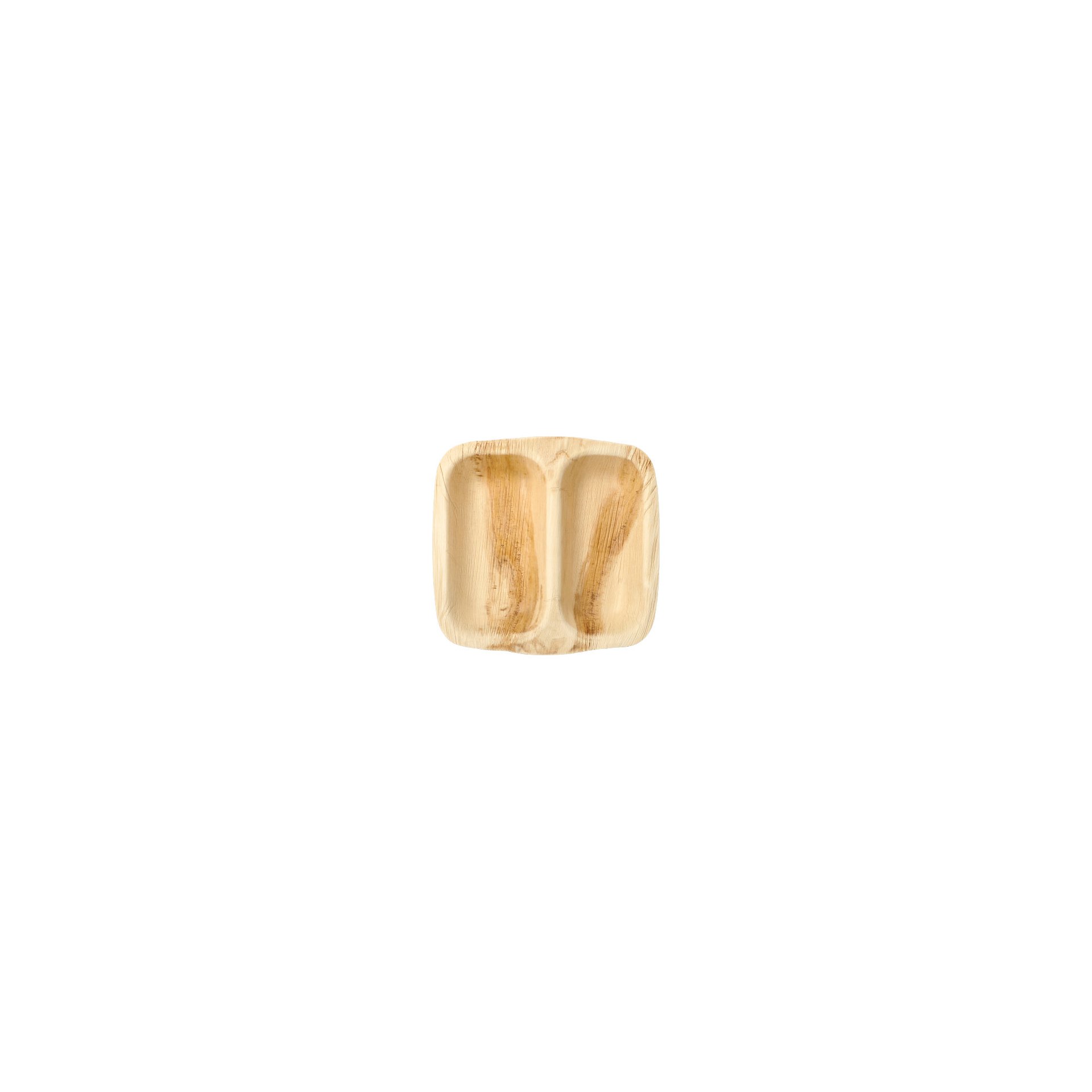 Siegelschalen Palmblatt "pure" eckig 700 ml 4 cm x 25 cm x 26 cm 2-geteilt