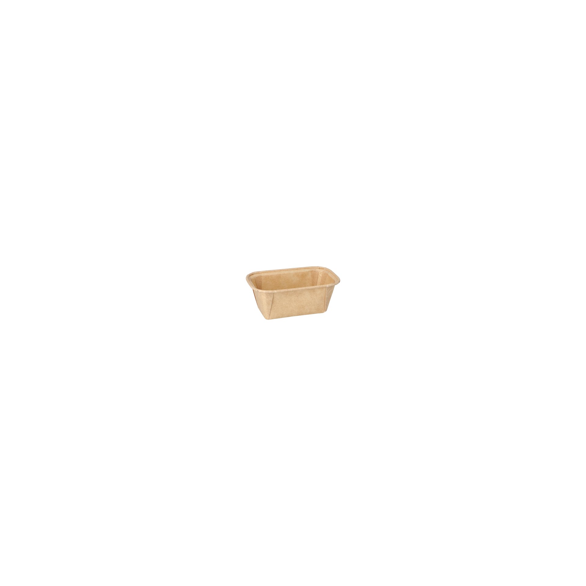 Backformen eckig 167 ml 4 cm x 6,5 cm x 11 cm braun