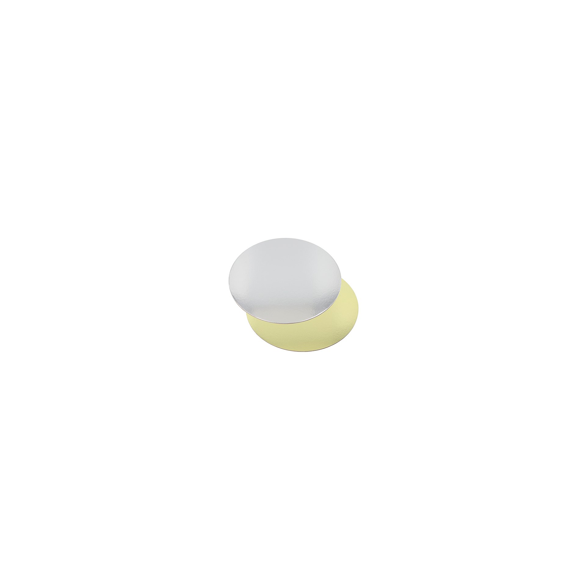 Tortenplatten rund Ø 28 cm · 0,3 cm gold/silber