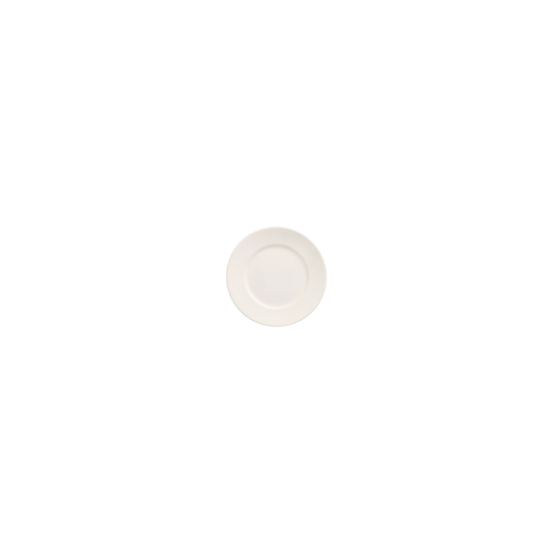 Teller Zuckerrohr "pure" rund Ø 14,5 cm · 1,2 cm weiss "Cella"