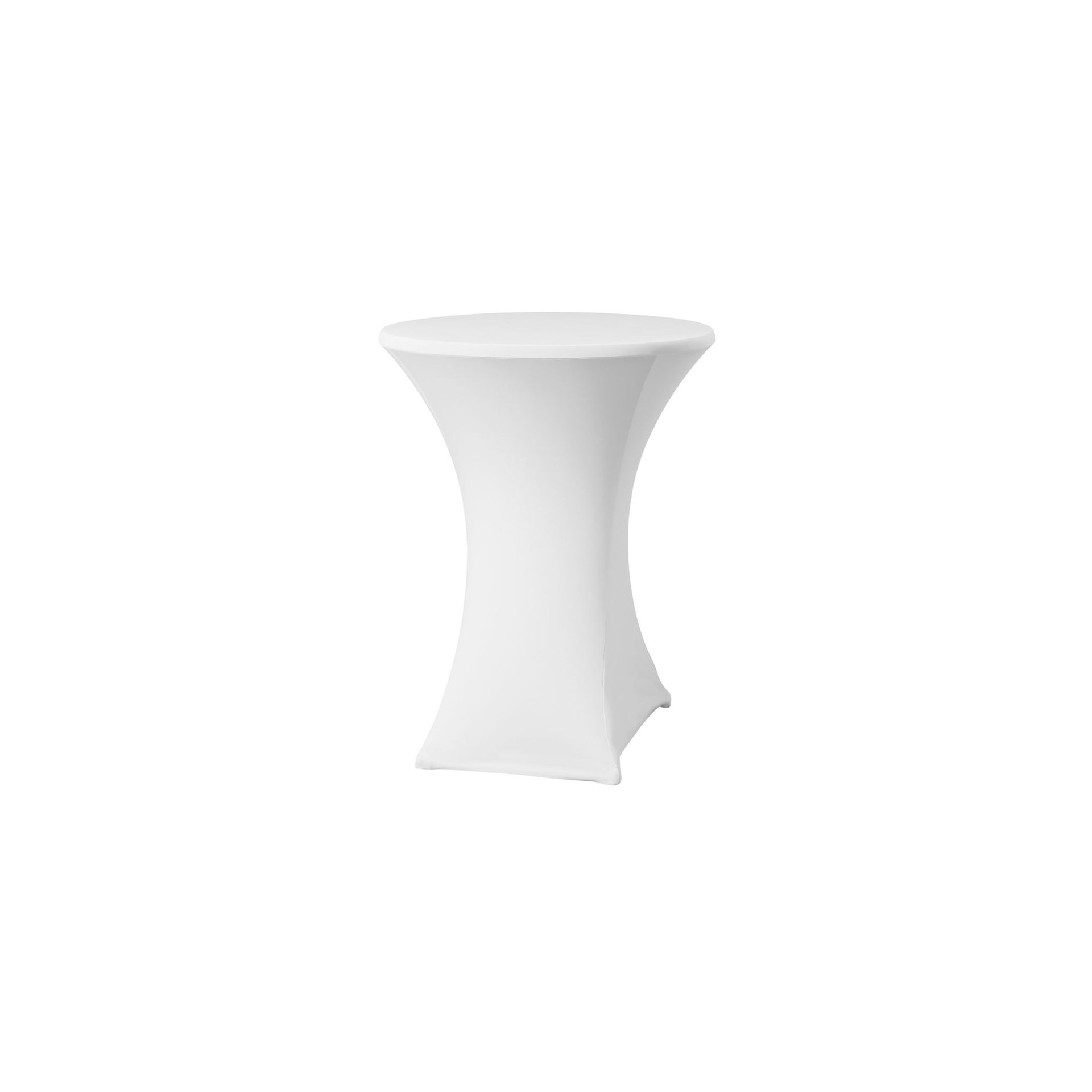 Tischdecke, rund, 811047, 810958, Weiß, ⌀850x(H)1150mm Stehtischhusse ø80-85 cm, 811047, 810958, Weiß, ⌀850x(H)1150mm