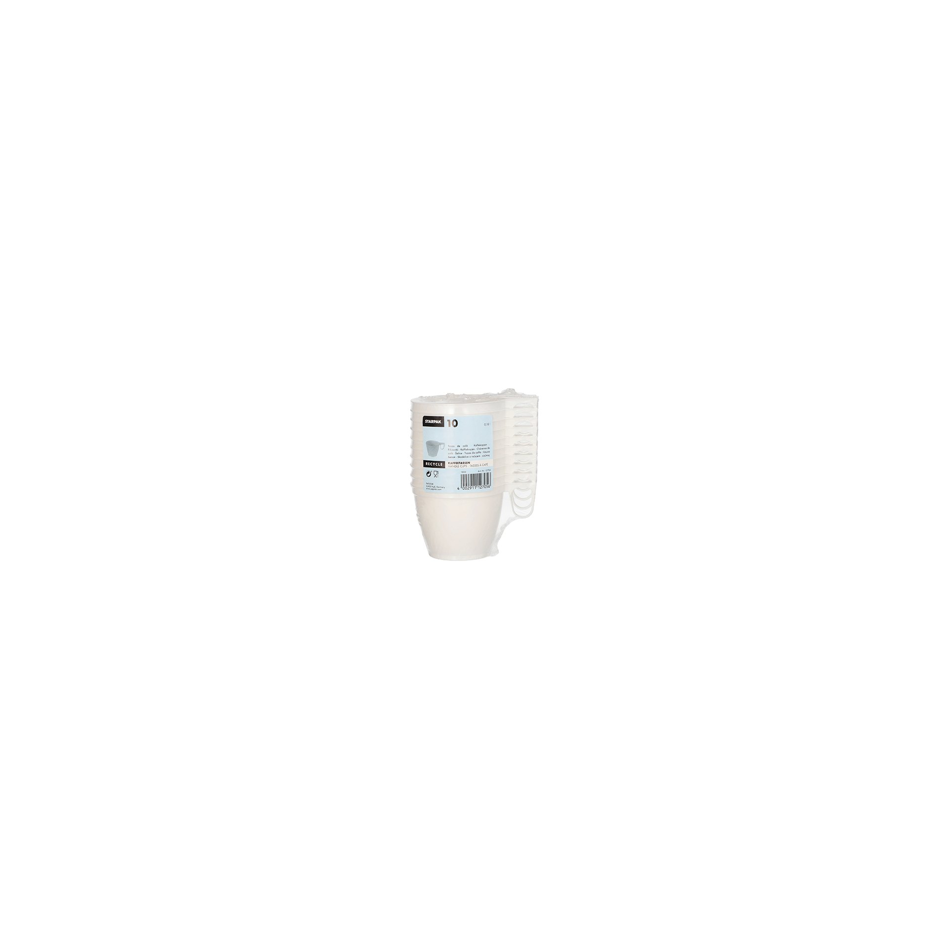 Kaffeetassen, PS 0,18 l Ø 7,8 cm · 6 cm weiss