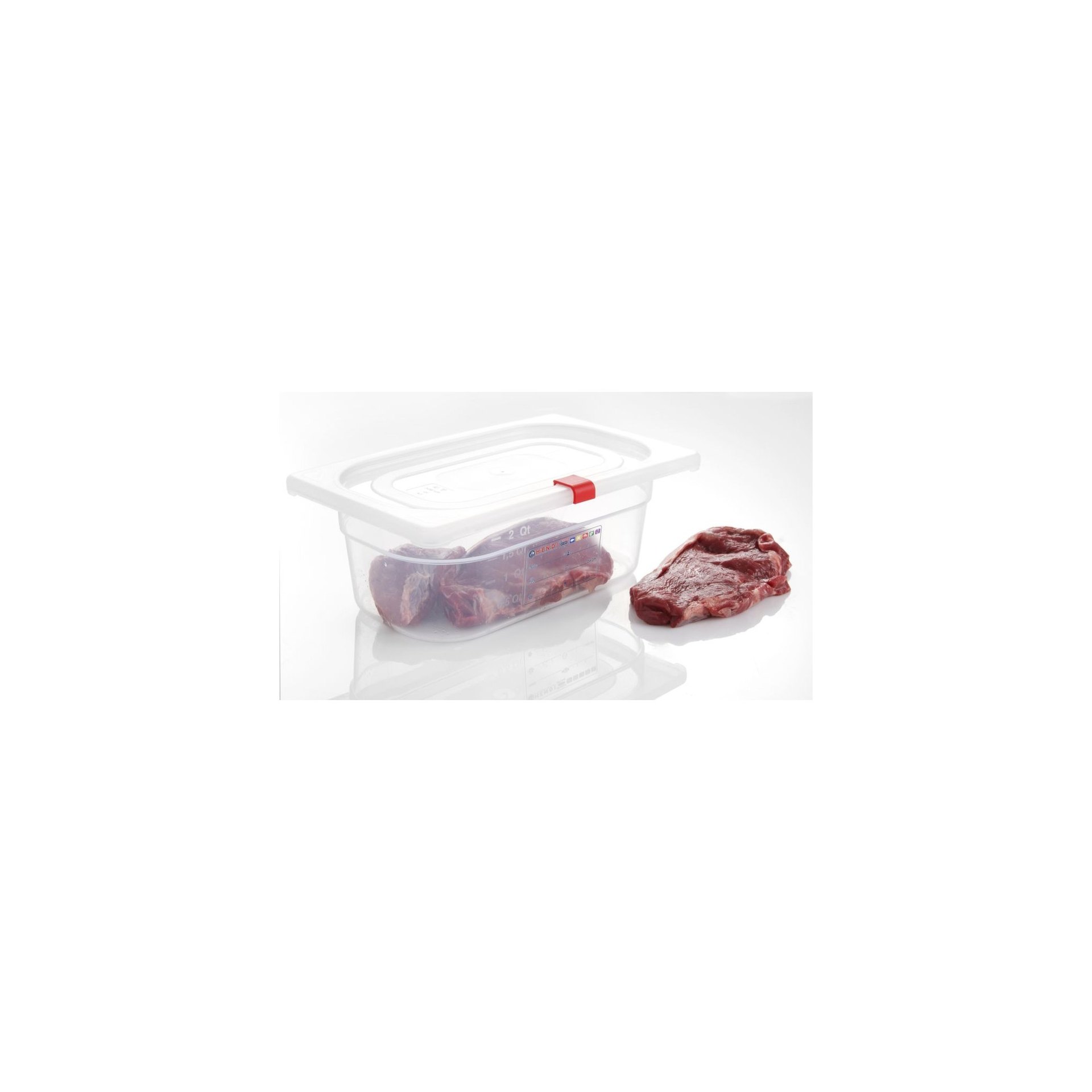 Farbcodierungsclips für HACCP-Aufbewahrungsbehälter, Rot, 12 Stk Farbcodierungsclips für HACCP-Aufbewahrungsbehälter, Rot, 12 Stk