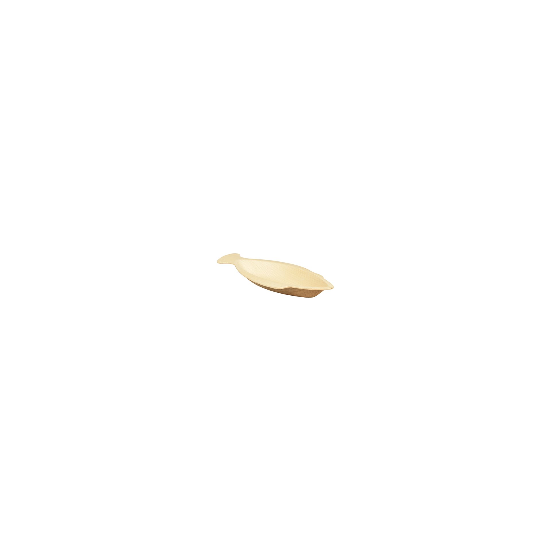 Teller, Palmblatt "pure" 24 cm x 11 cm x 2,5 cm "Fisch"