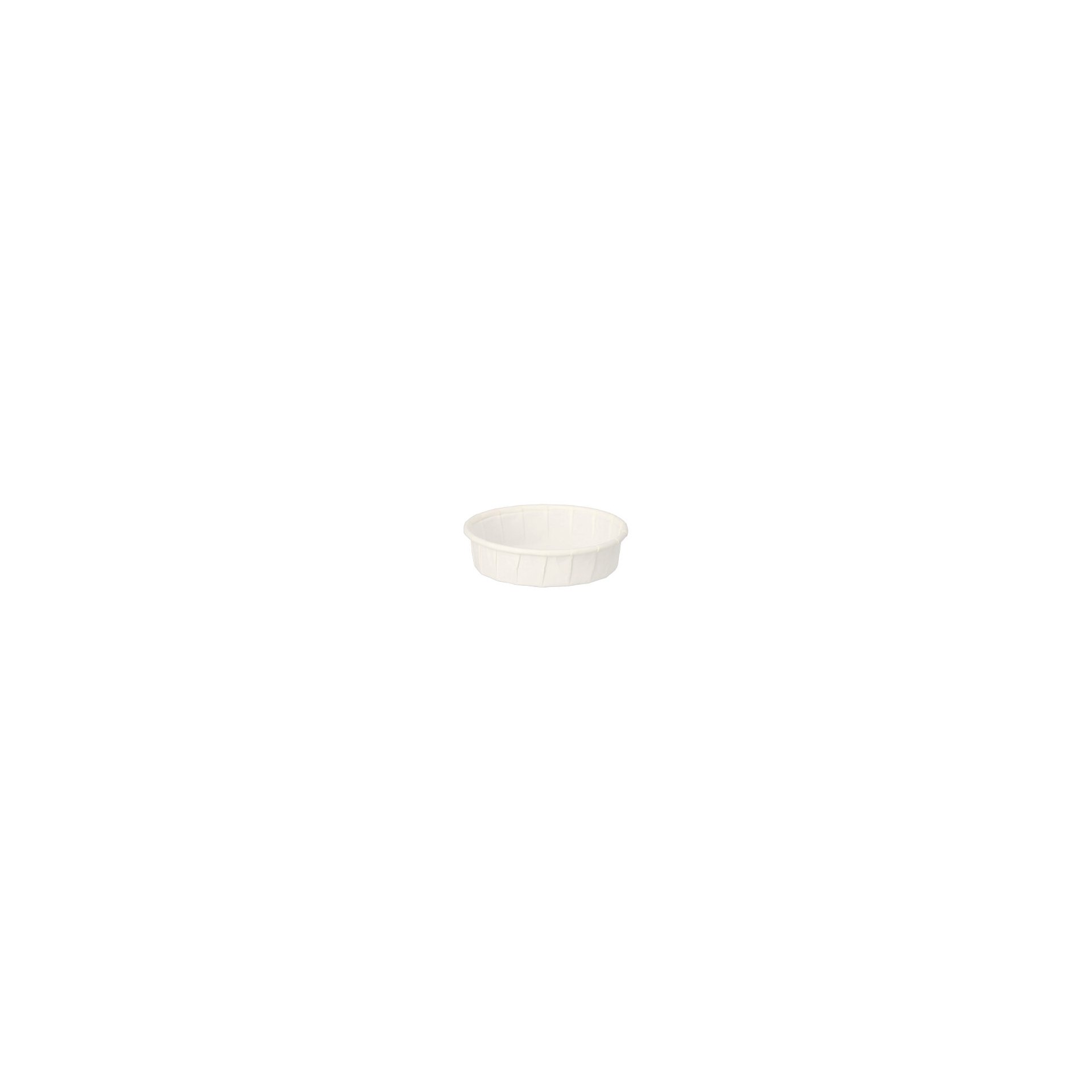 Dressingbecher, Papier "pure" 25 ml Ø 6 cm · 1,5 cm weiss